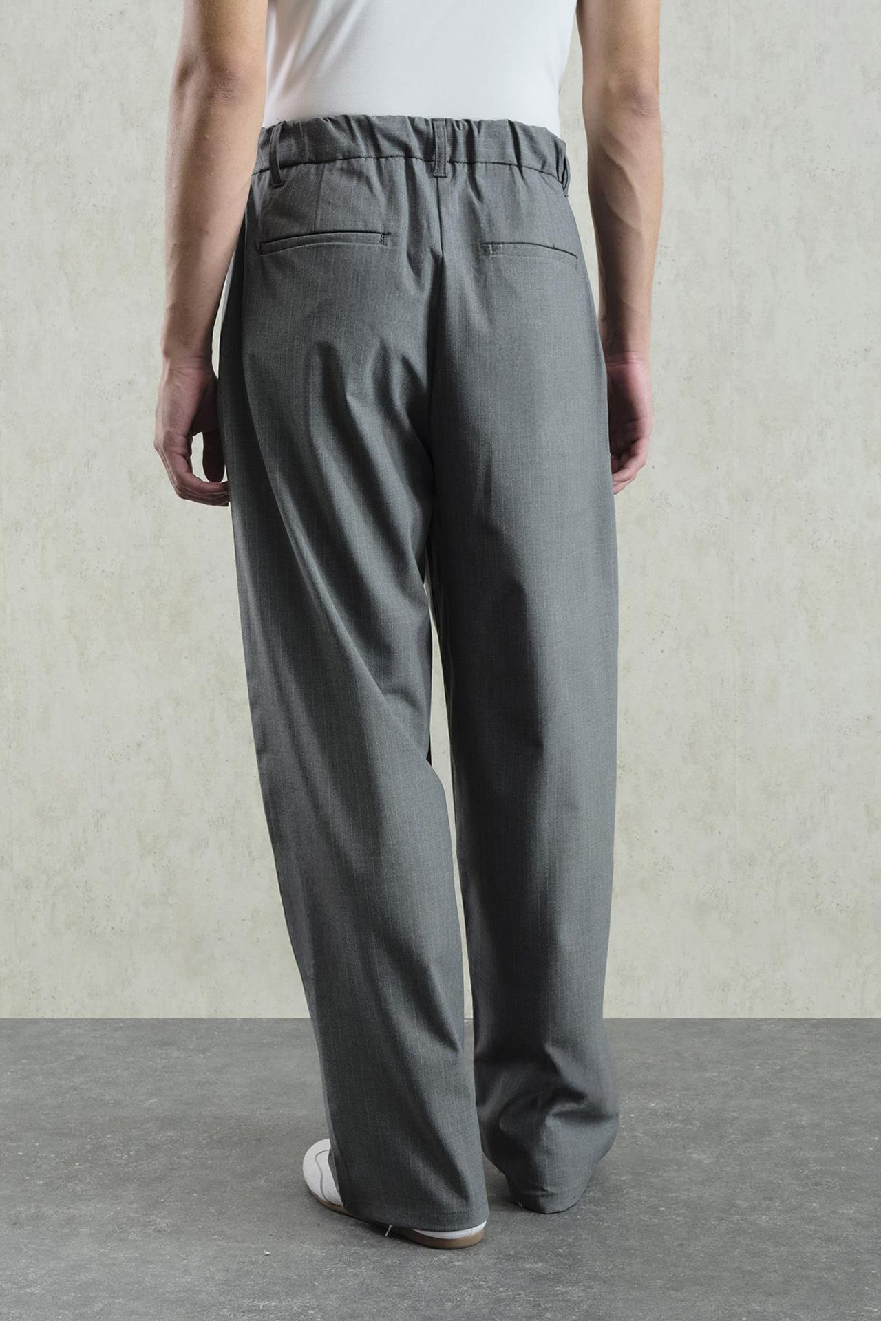 GIESTO Mid Waist Pleated Palazzo Pants 2