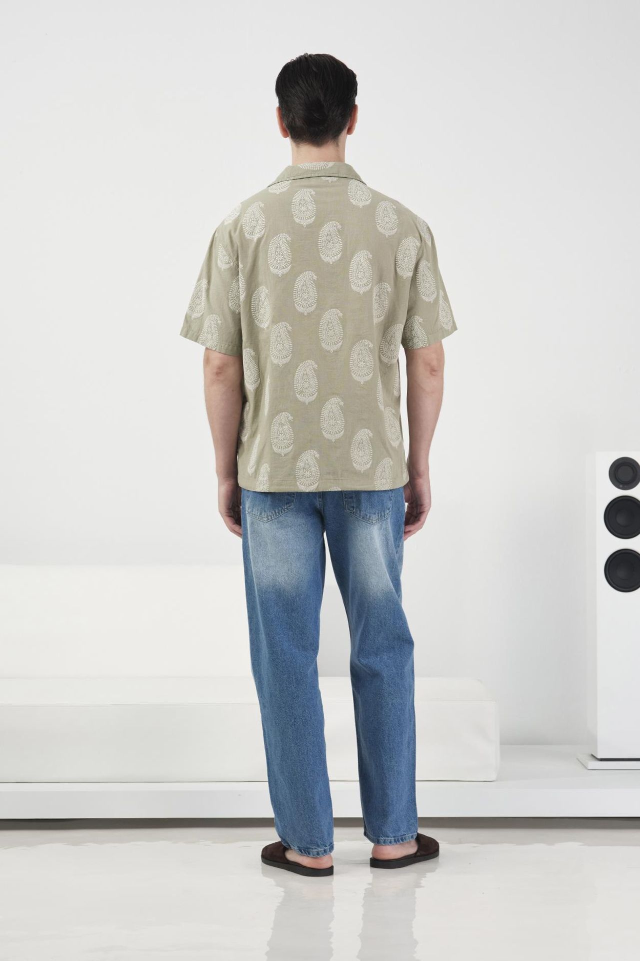 GIESTO Paisley Print Short Sleeve Shirt 3