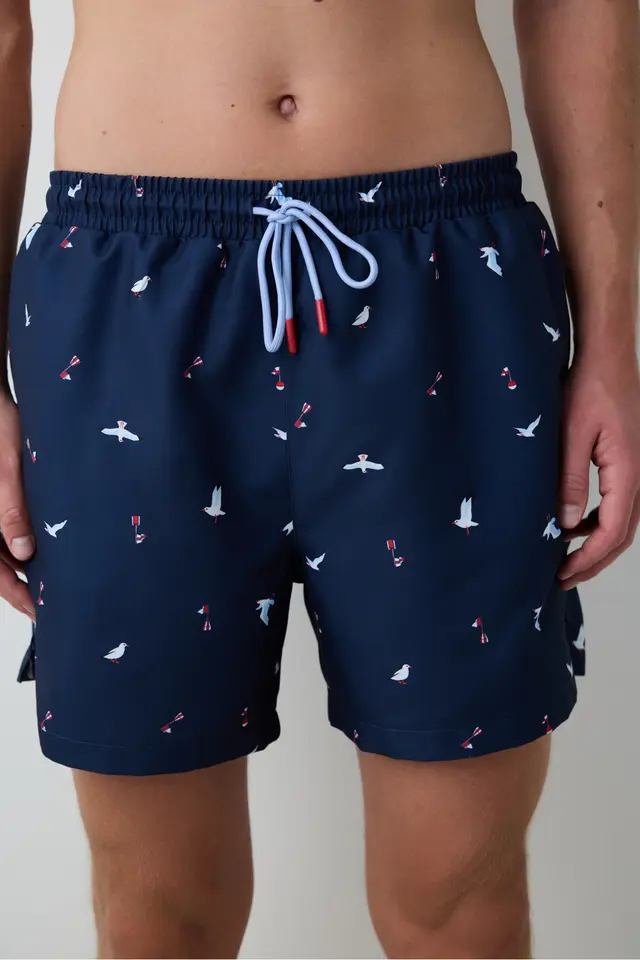 PENTI Seagull Mid Waist Men's Swim Shorts