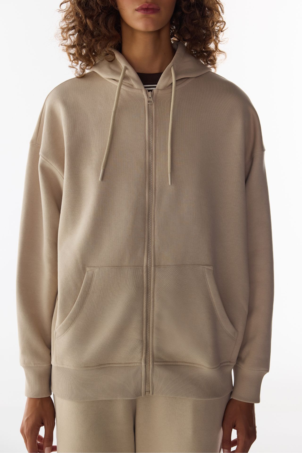 PENTI Brushed Zip Hooded Sweatshirt 3