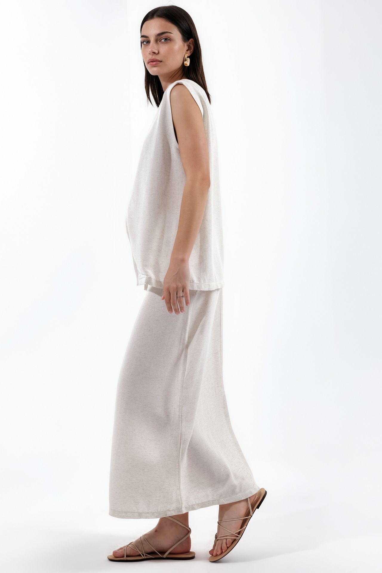 MSN Cotton Viscose Linen Two-Piece Coord 2