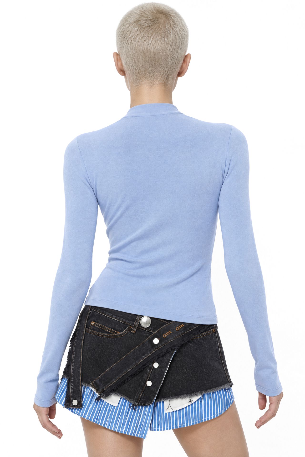 BUSEM Slim Fit V-Neck Long Sleeve Blouse 3