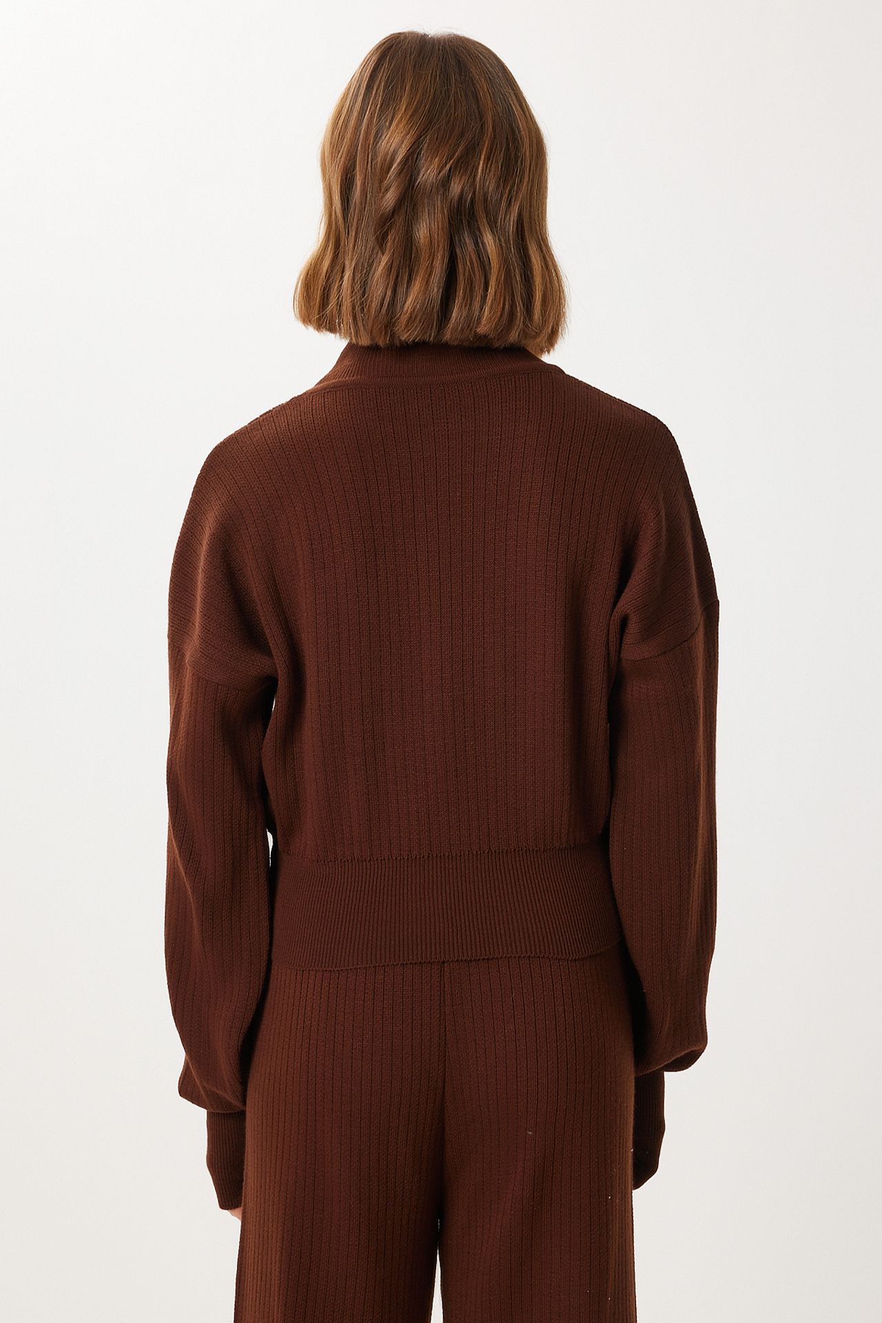 ISTANBUL Ribbed Knitwear Two-Piece Coord Set with Half Turtleneck 6