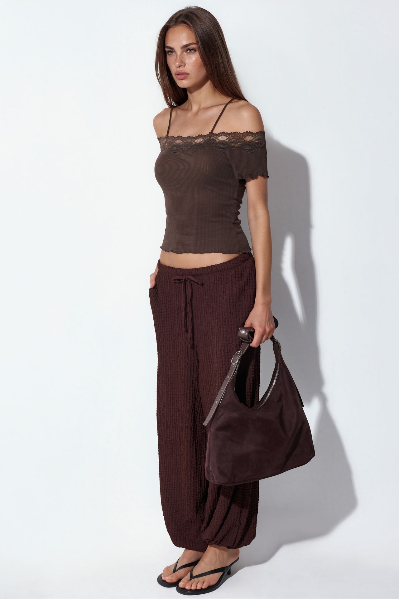 BUSEM Ribbed Cotton Square-Neck Cami Top 2