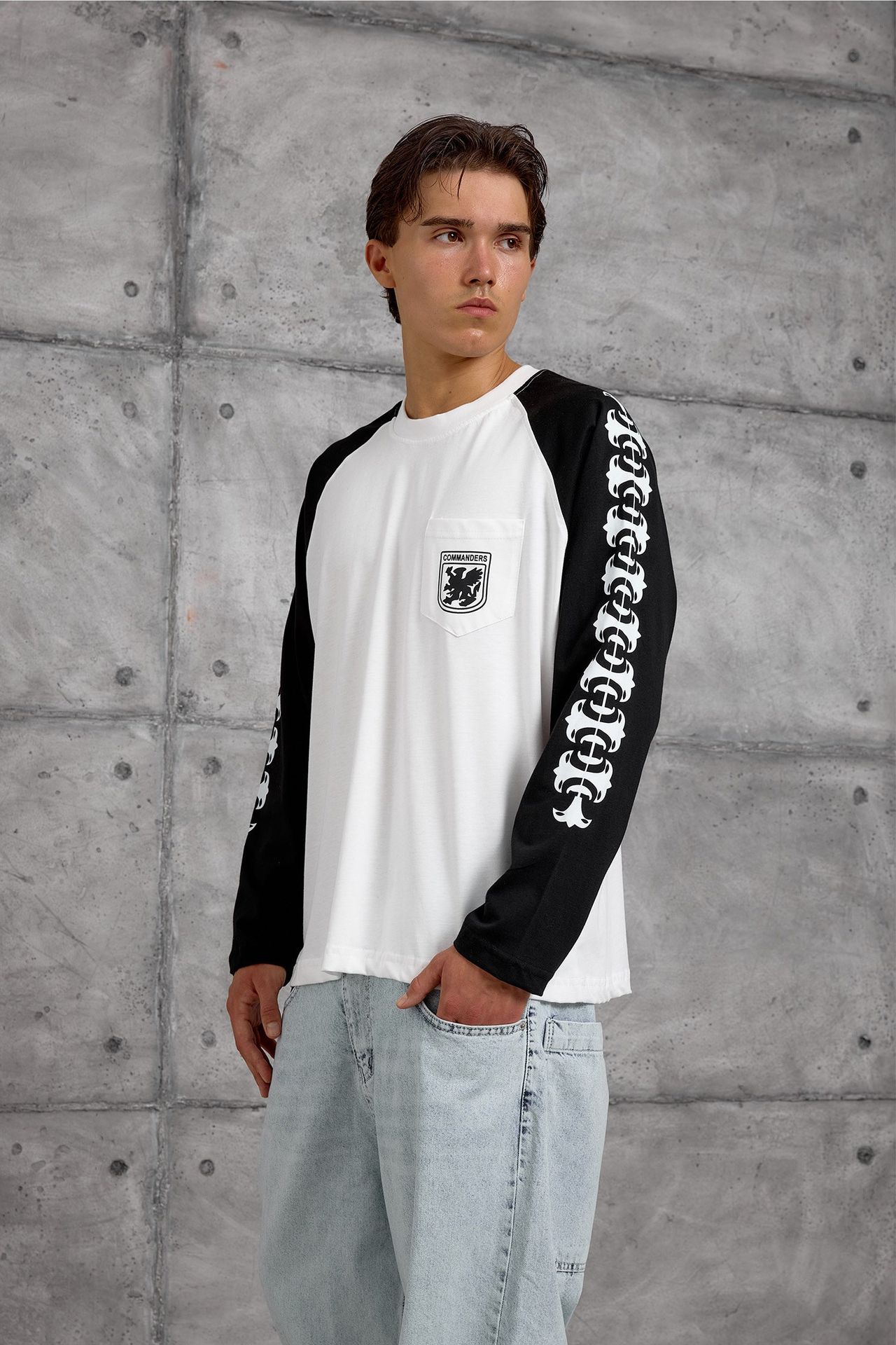 NOMARC Rahat Bisiklet Yaka Uzun Kollu Sweatshirt 1