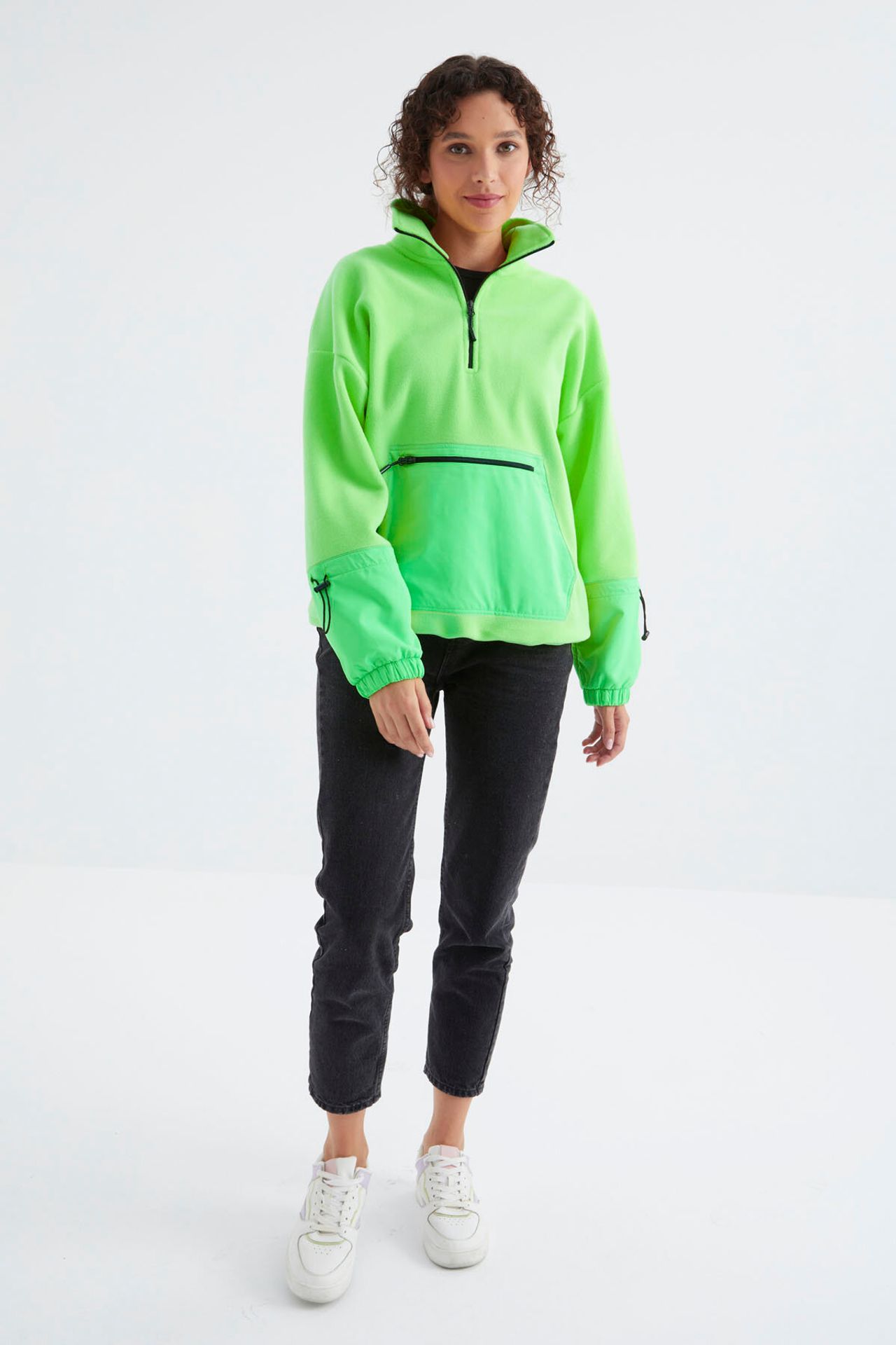 TOMMY Oversized Plush Half-Zip Sweatshirt 3