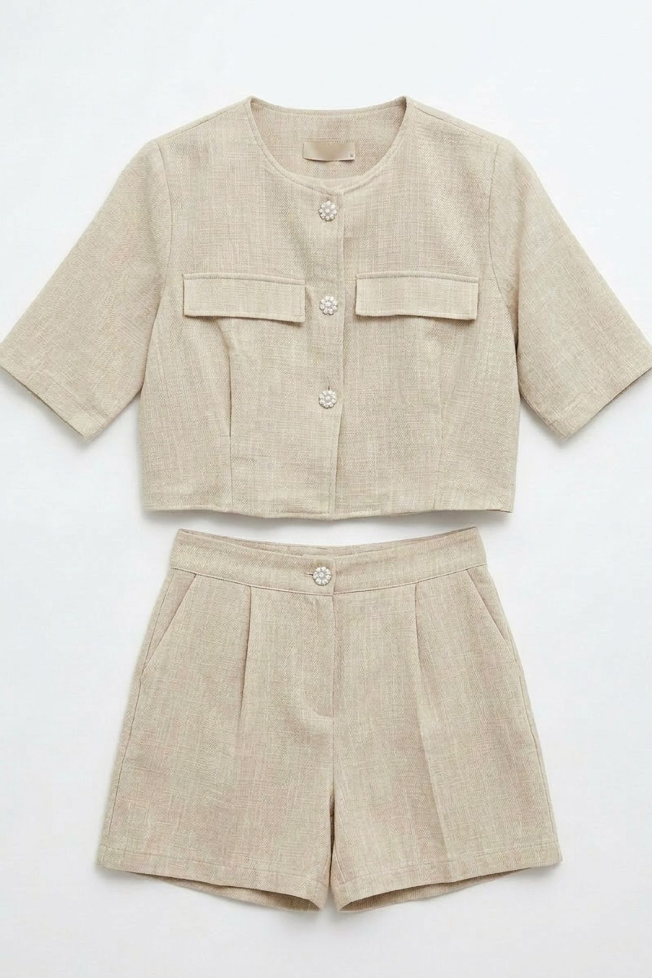 MY FASHION Cotton Poplin Shirt and Shorts Set 6