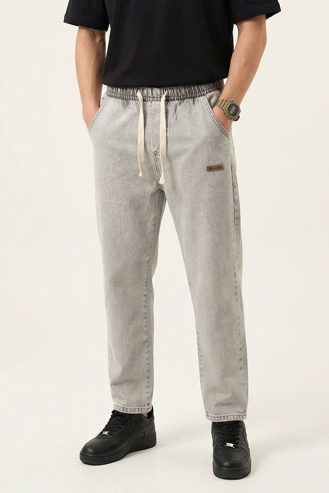 BDART Elastic Waist Denim Pants 4