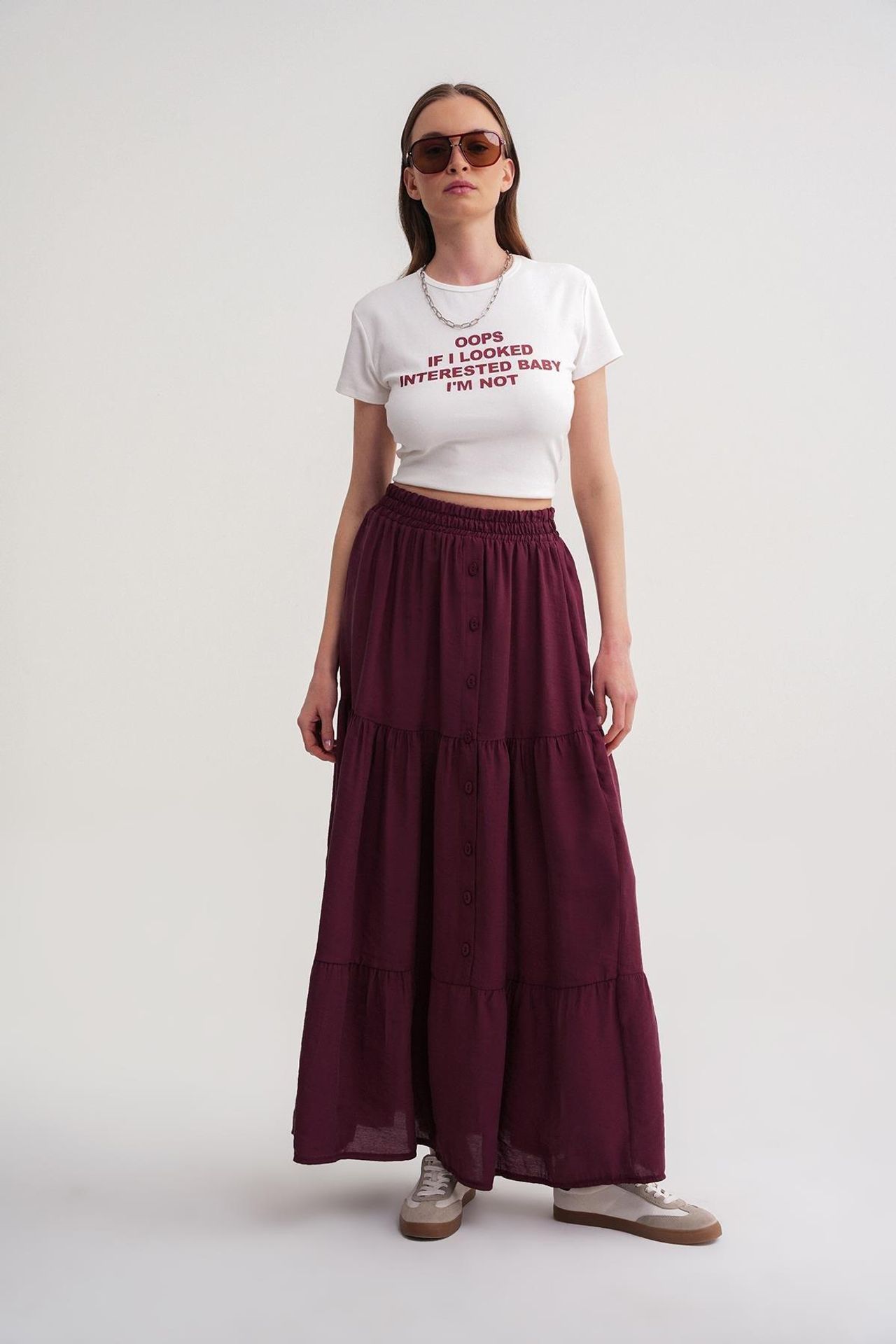 Mixray High Waist Maxi Skirt 6