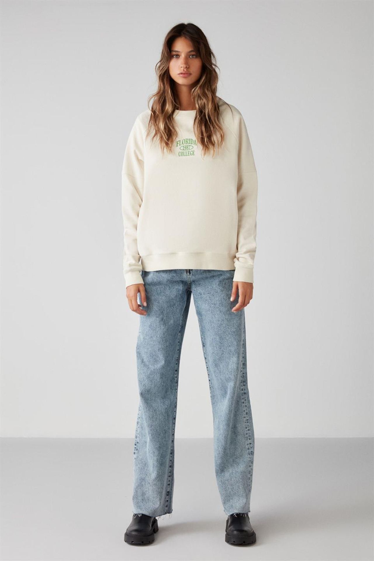 GRIMELANGE Crew Neck Printed Sweatshirt 3
