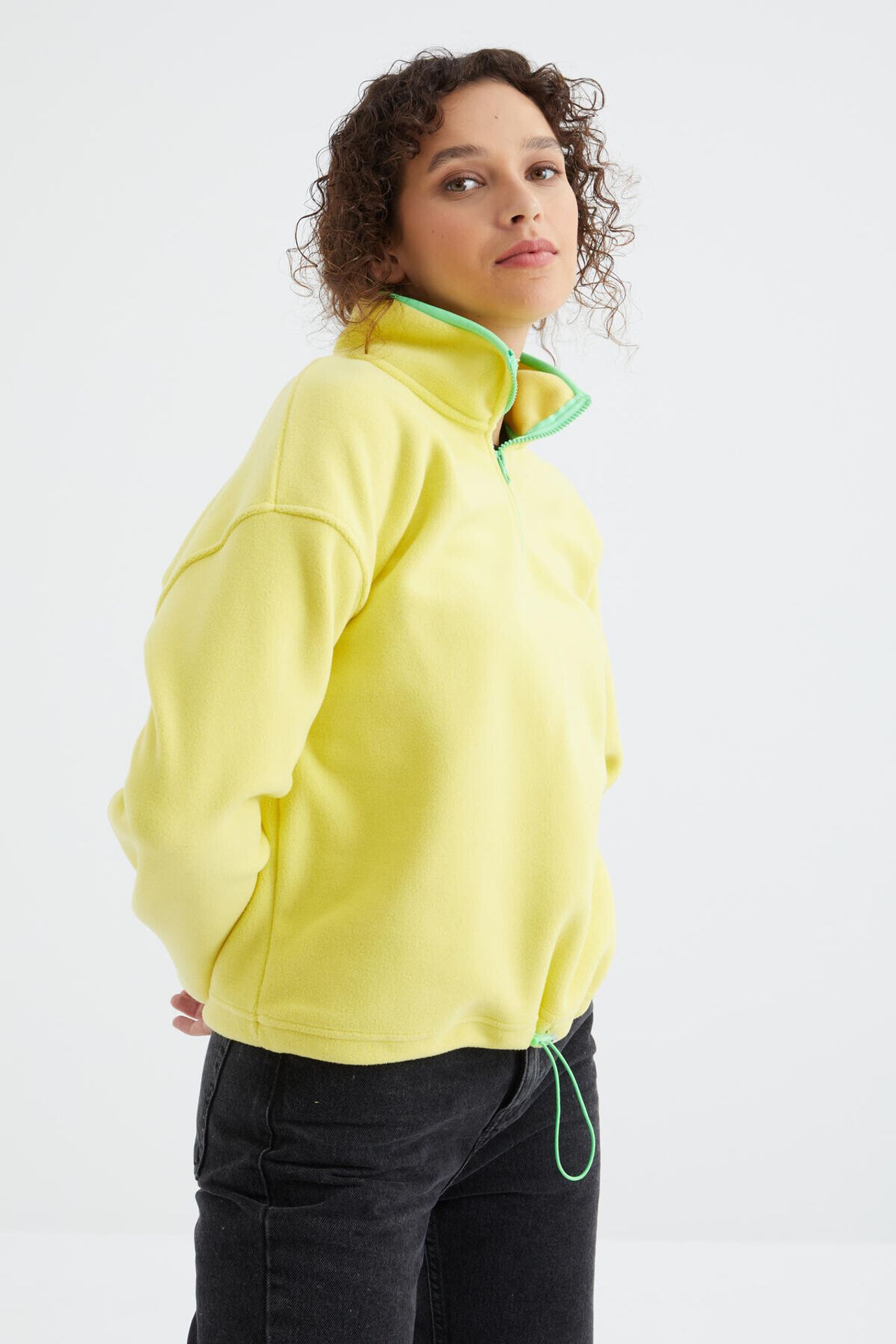 TOMMY Oversized Plush Half-zip Sweatshirt