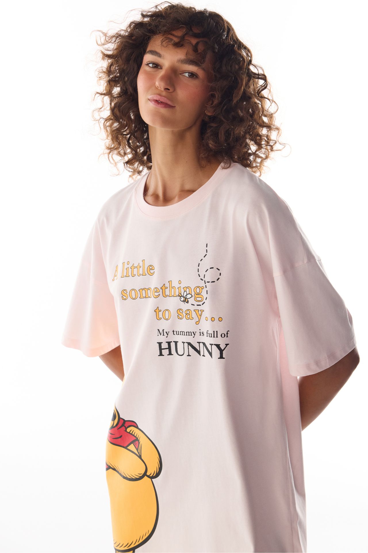 PENTI Winnie The Pooh Bear Print Short Sleeve Nightgown 3