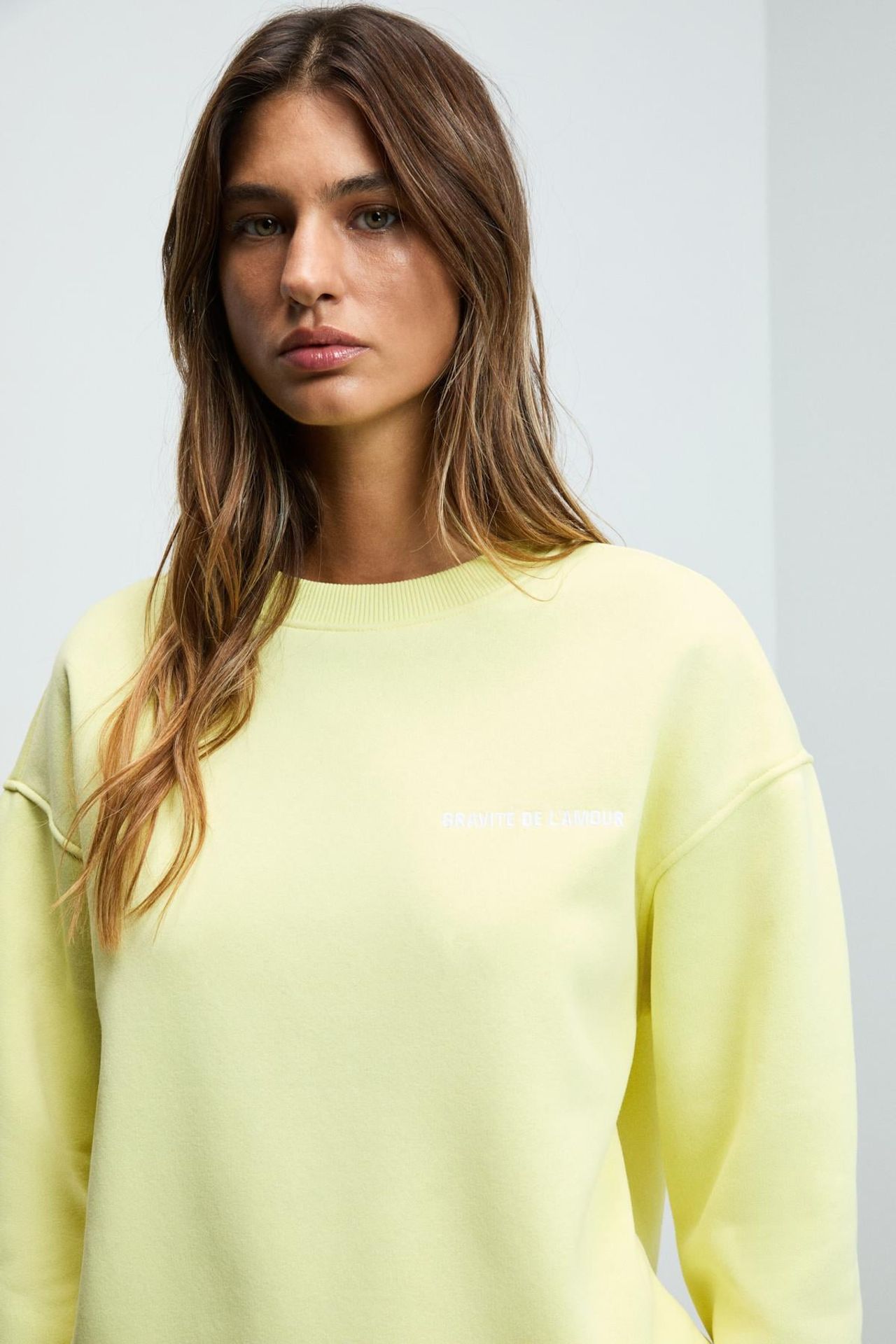 GRIMELANGE Geniş Kalıplı Bisiklet Yaka Sweatshirt 3