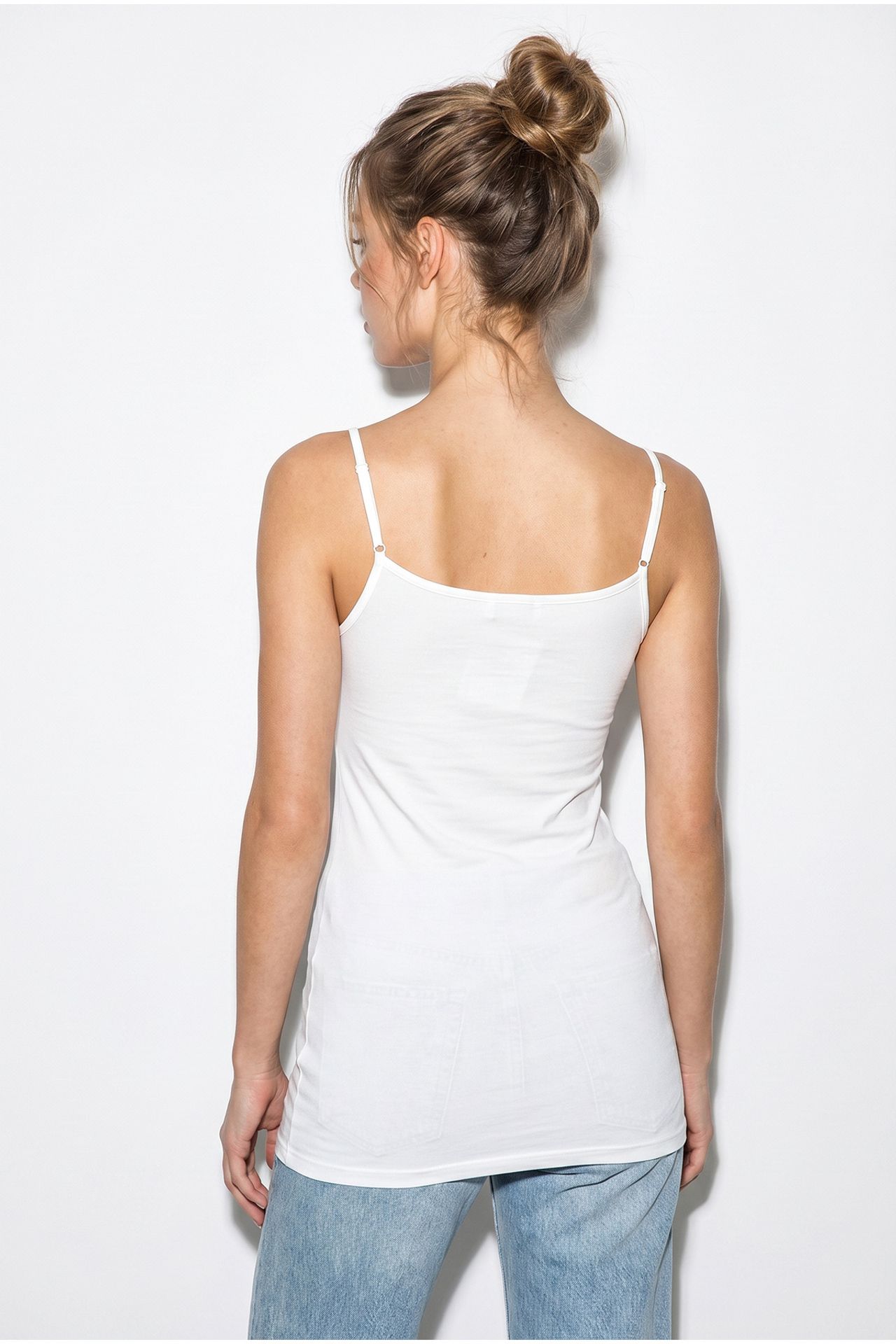 LUCCI Cotton Square-Neck Camisole 5