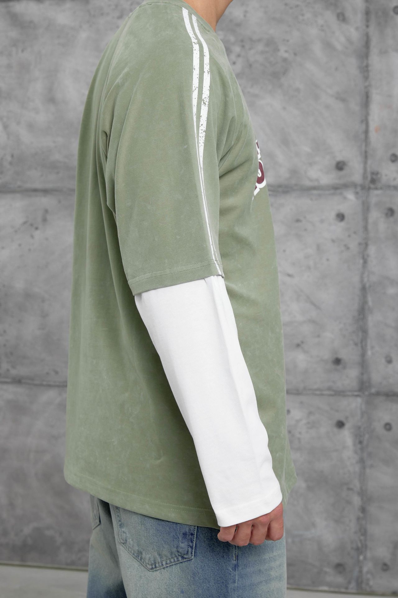 NOMARC Rahat Bisiklet Yaka Uzun Kollu Sweatshirt 3