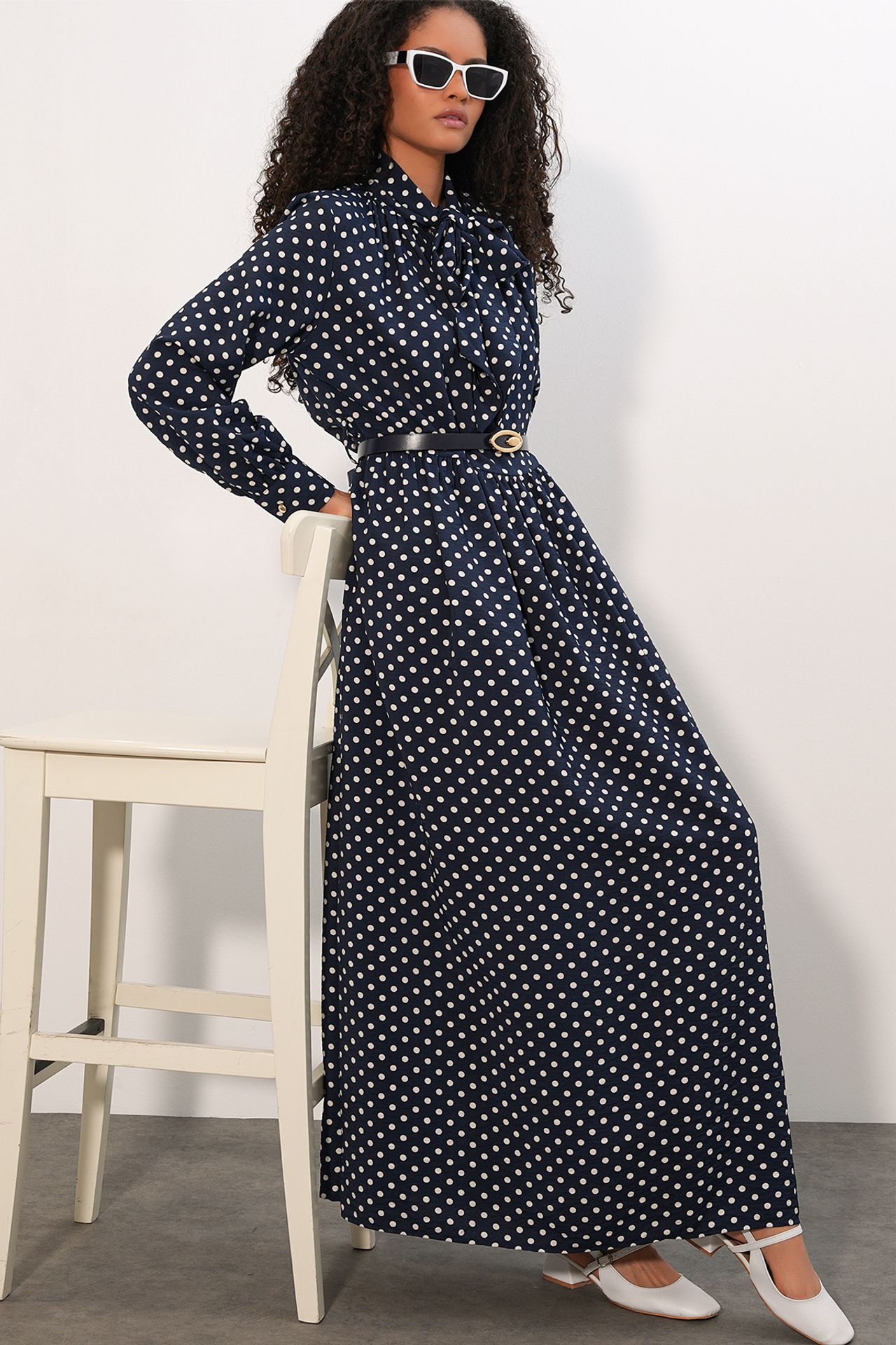 BDART Polka Dot Maxi Shirt Dress 1