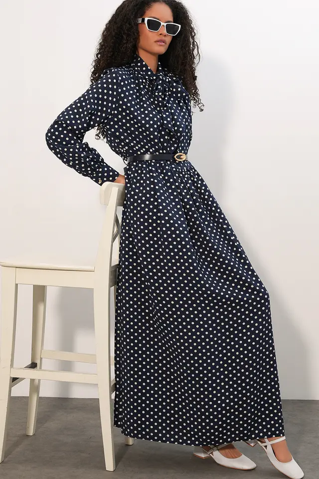 BDART Polka Dot Maxi Shirt Dress