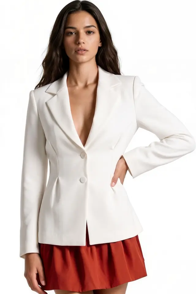 PUCKA Women’s Crepe Blazer Jacket