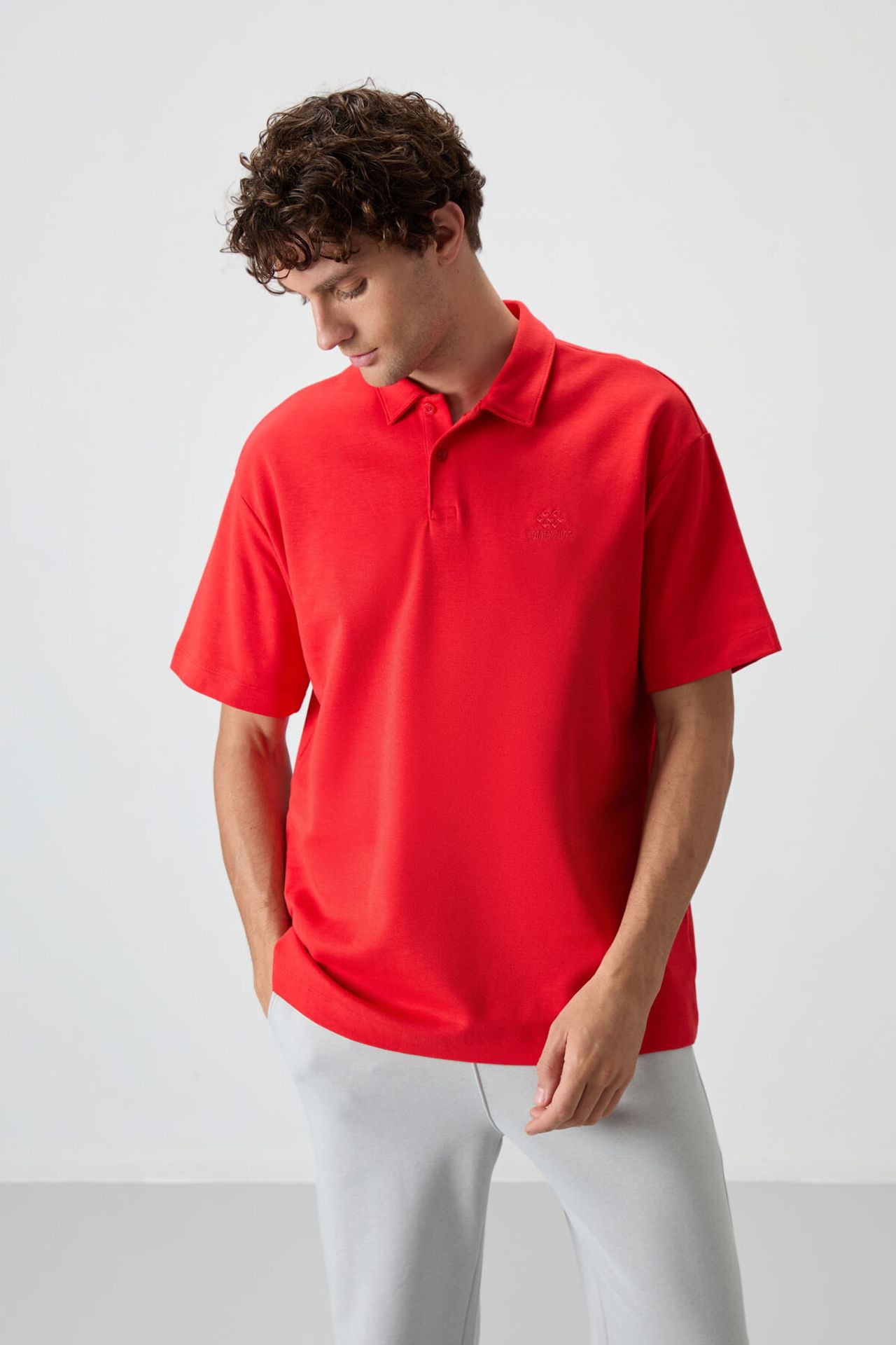 TOMMY Men's Oversized Polo T-Shirt 1