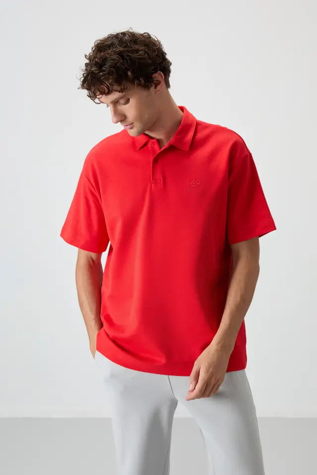TOMMY Men's Oversized Polo T-Shirt