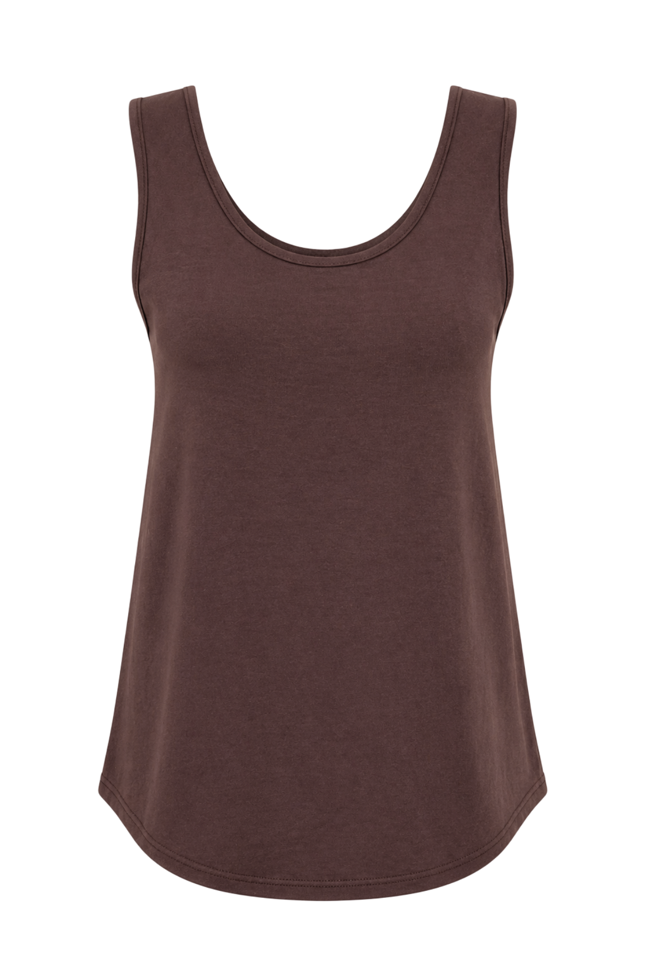 MIXRAY Casual U Neck Cotton Blend Tank Top 1