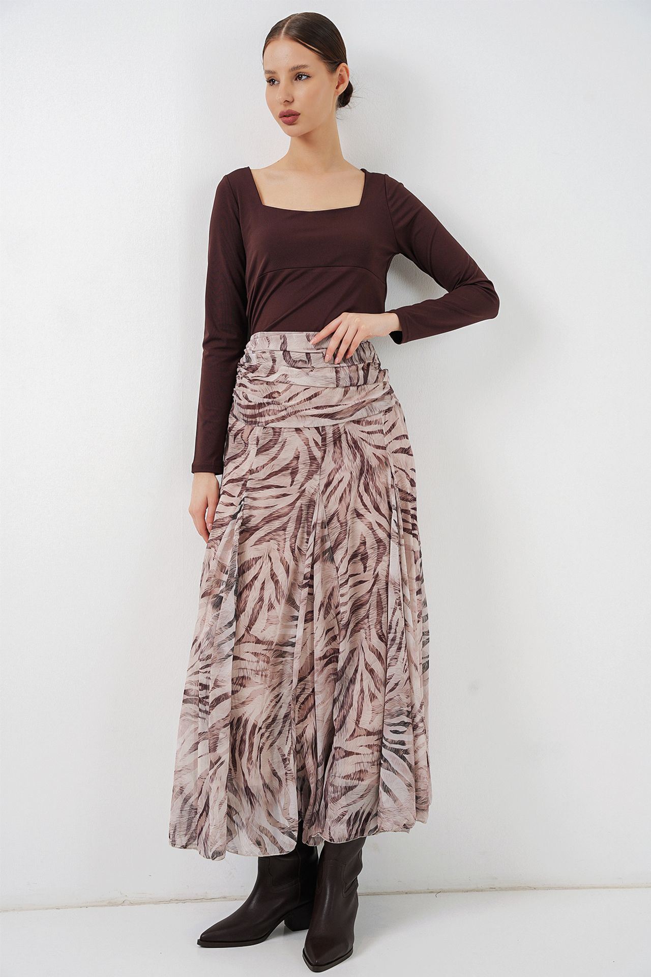BDART High Waist Paisley Maxi Skirt