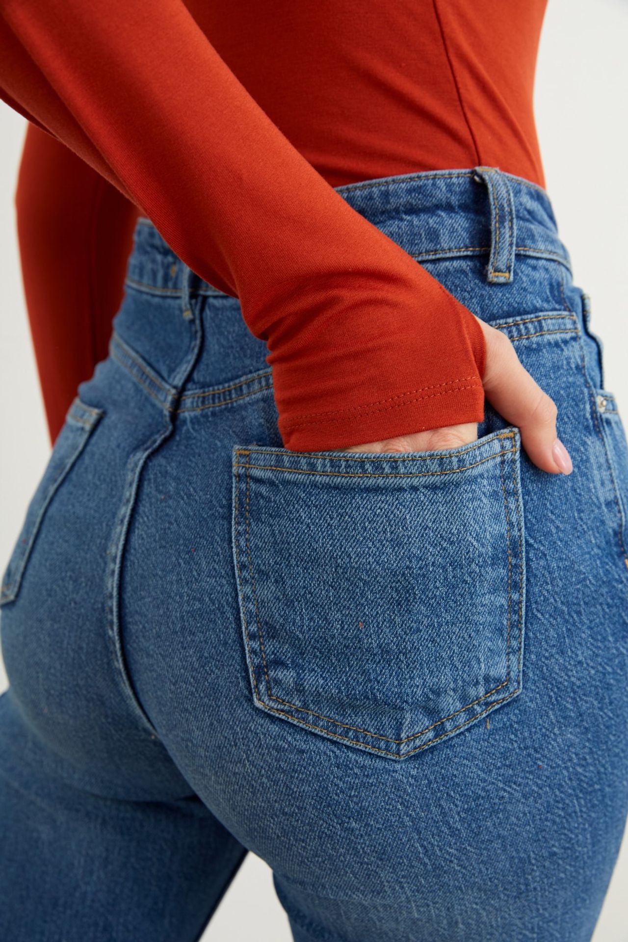 BIPANTOLON Kadın Dar Kalıp Yarım Balıkçı Yaka Body 4