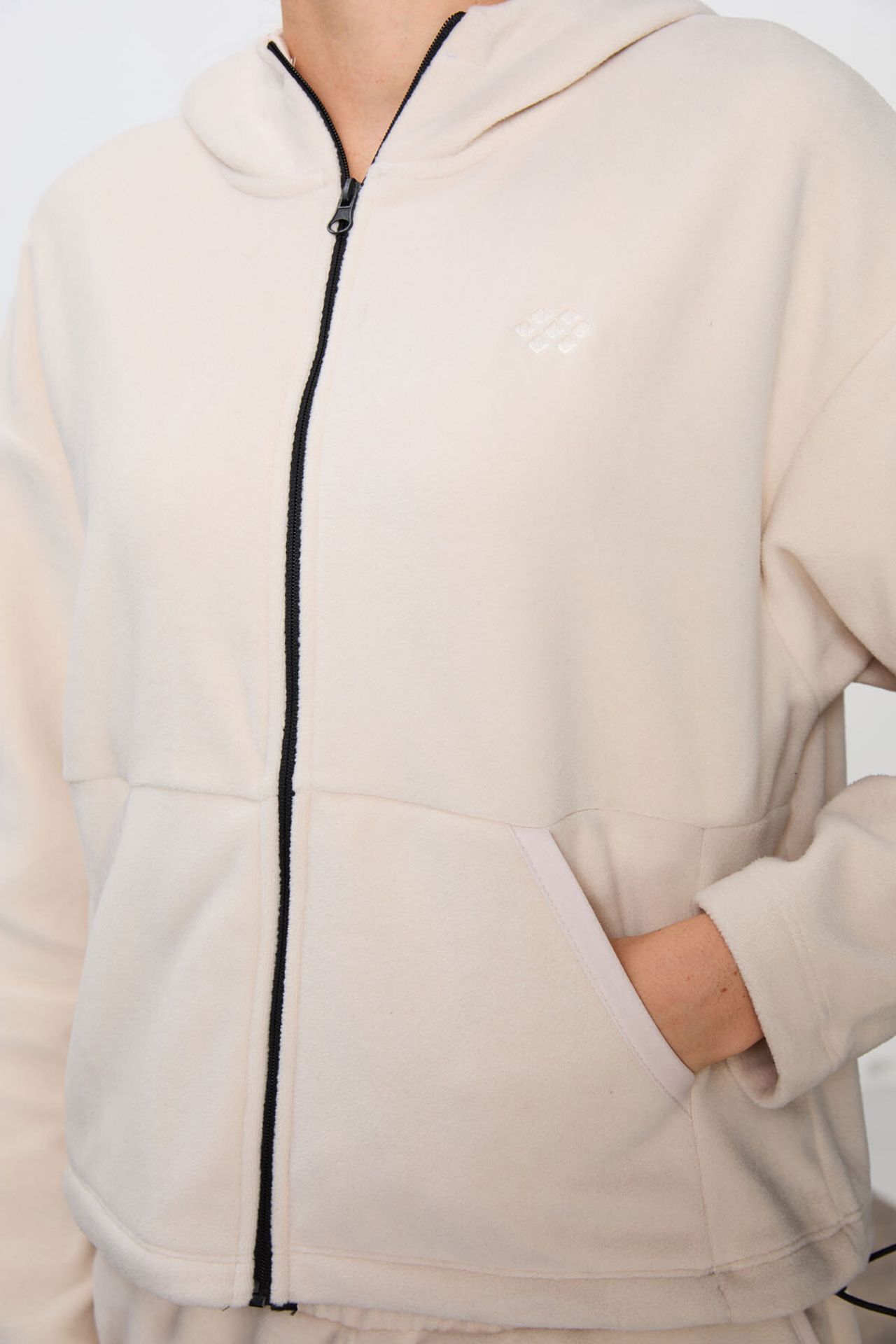TOMMY Oversized Hooded Zipper Tracksuit Set 5