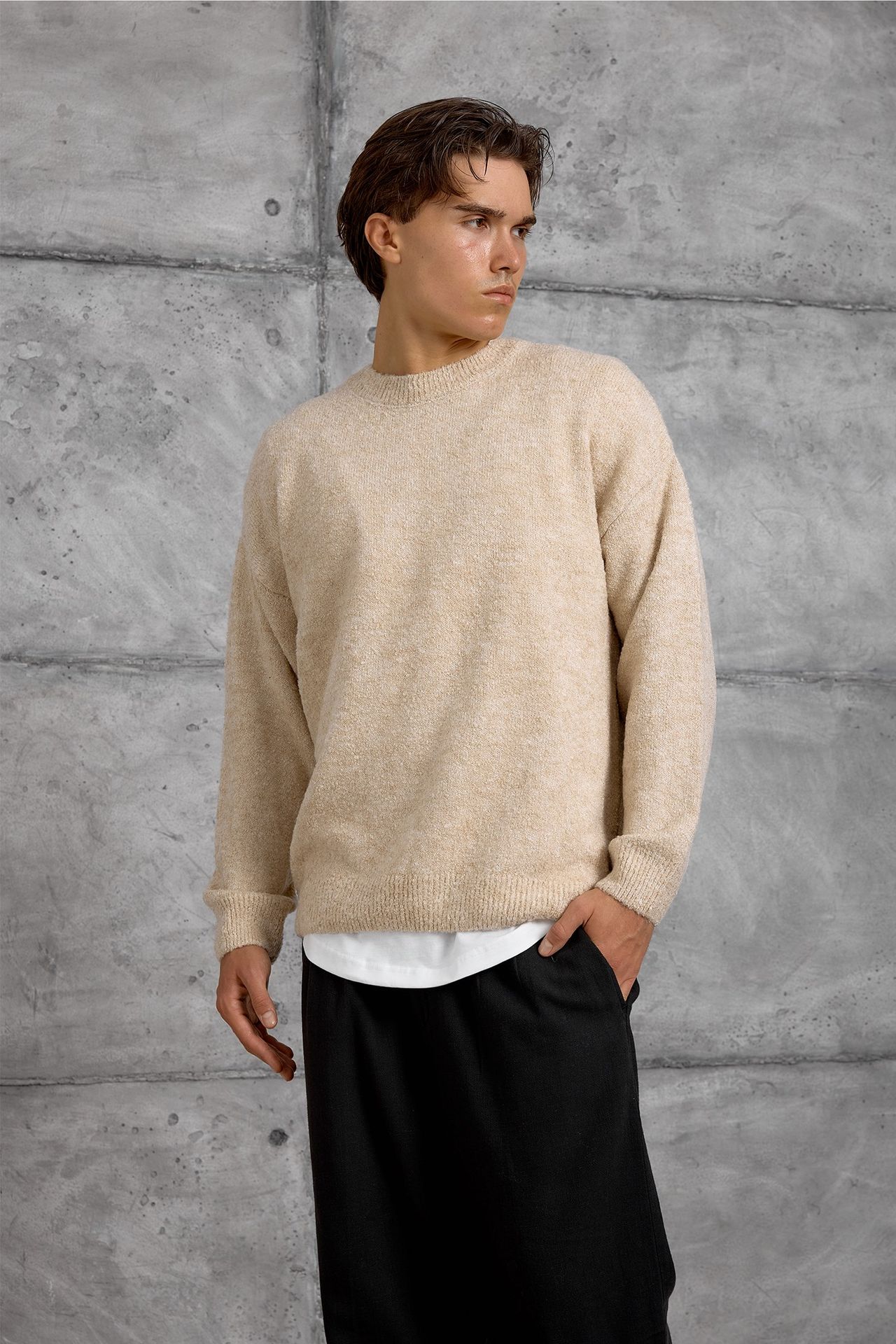 NOMARC Regular Fit Bisiklet Yaka Kazak 1