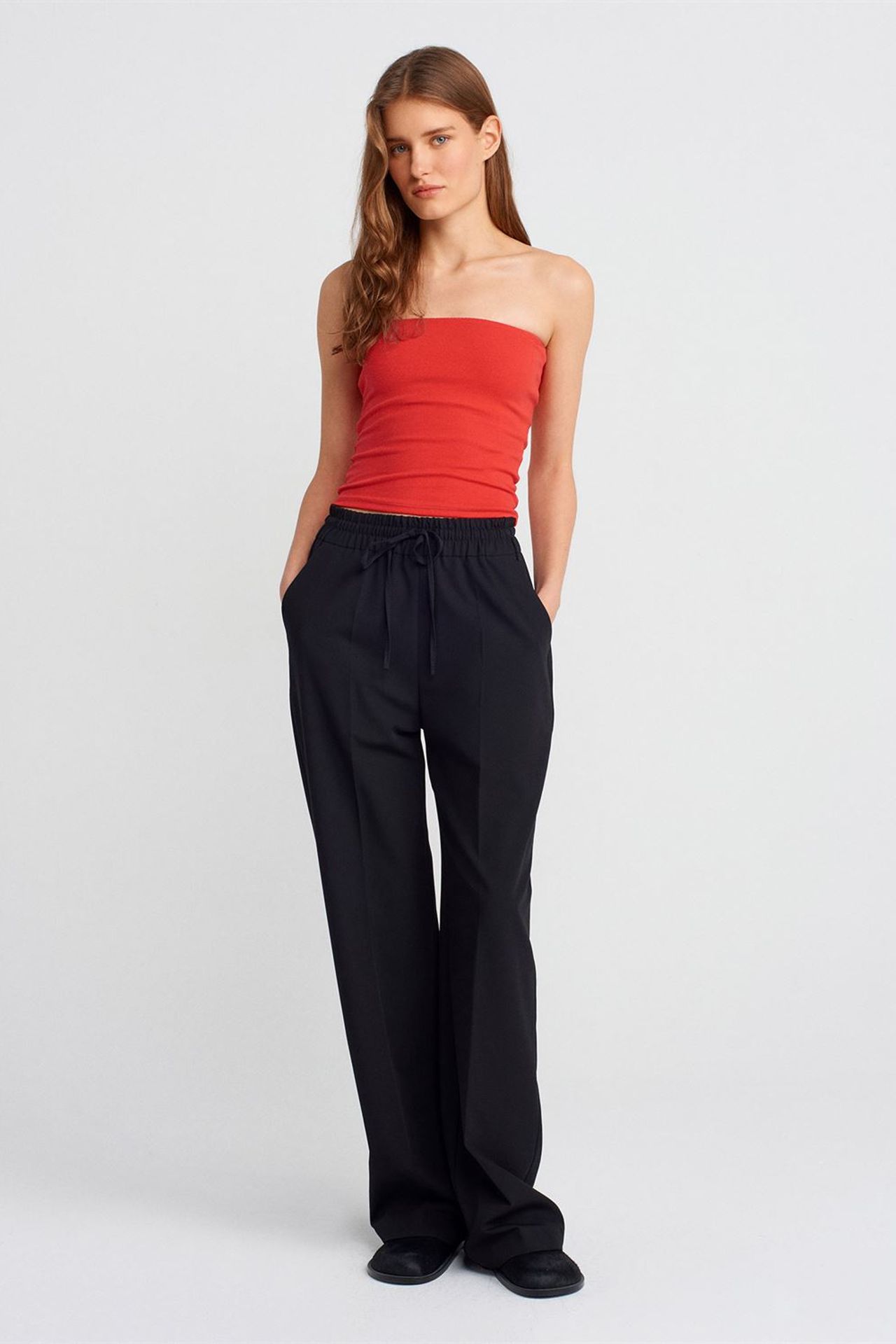 DILVIN Strapless Bodycon Bandeau Blouse 3