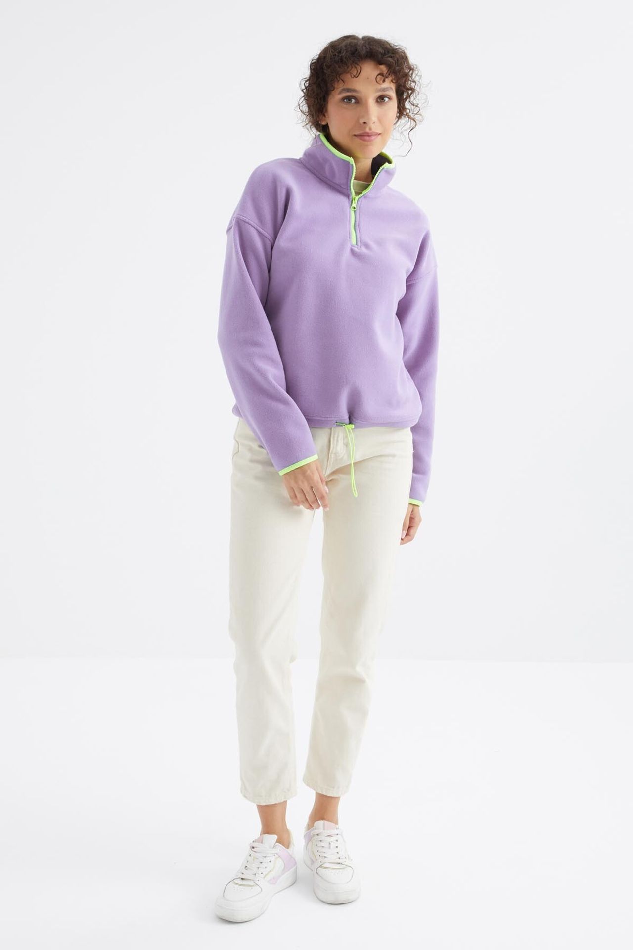 TOMMY Oversized Plush Half-zip Sweatshirt 6