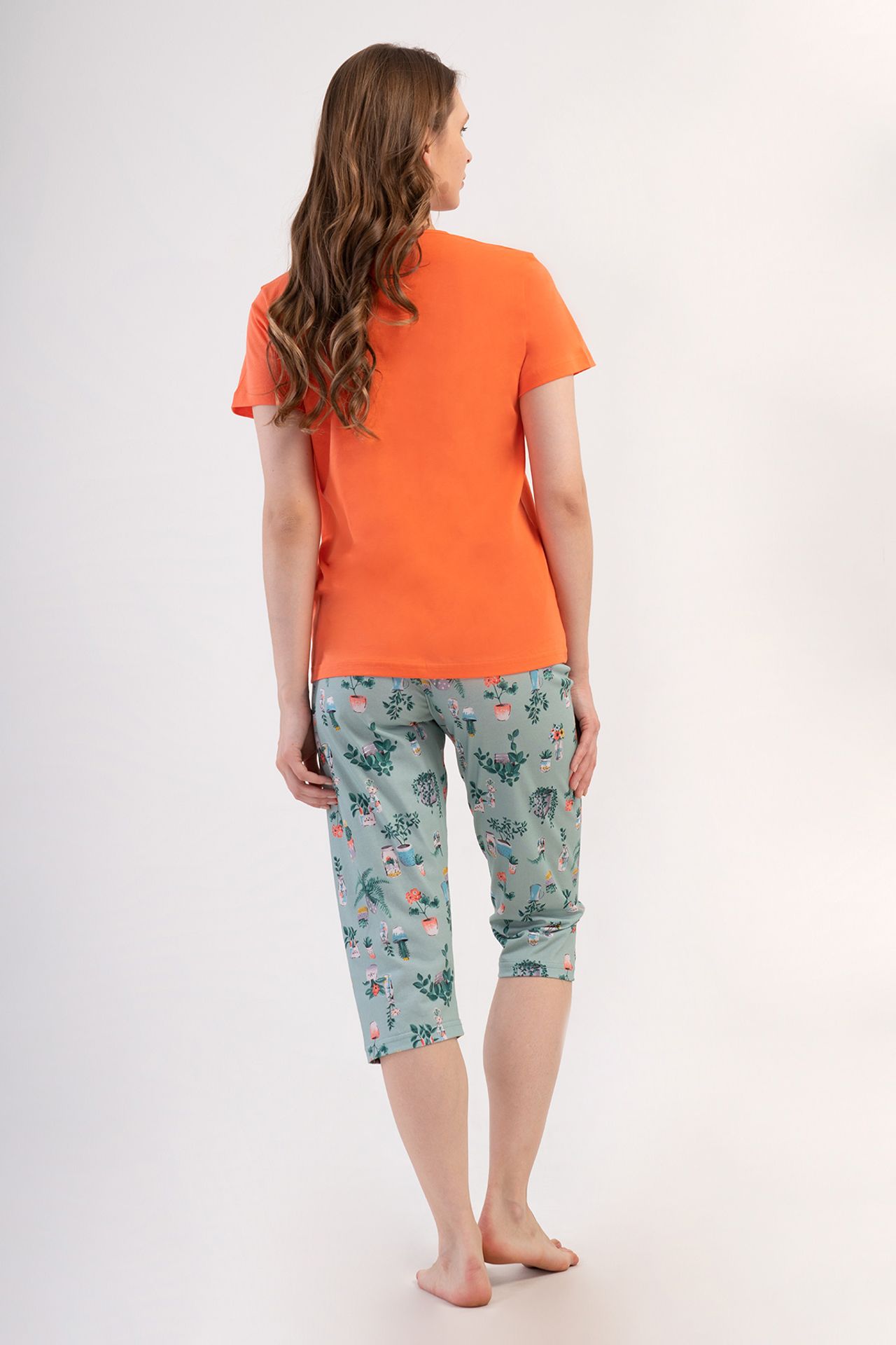 YAKE Bisiklet Yaka Pijama Alt Üst Takım 4