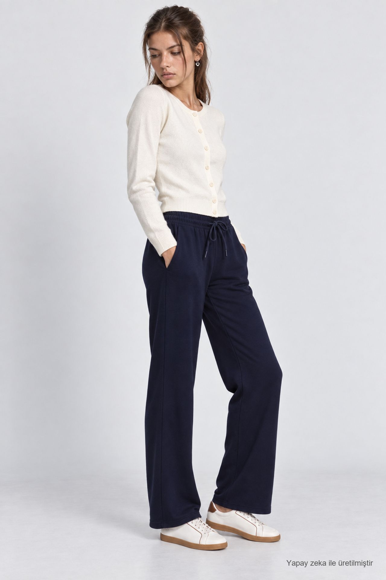 ISTANBUL Wide Leg Drawstring Waist Sweatpants 2