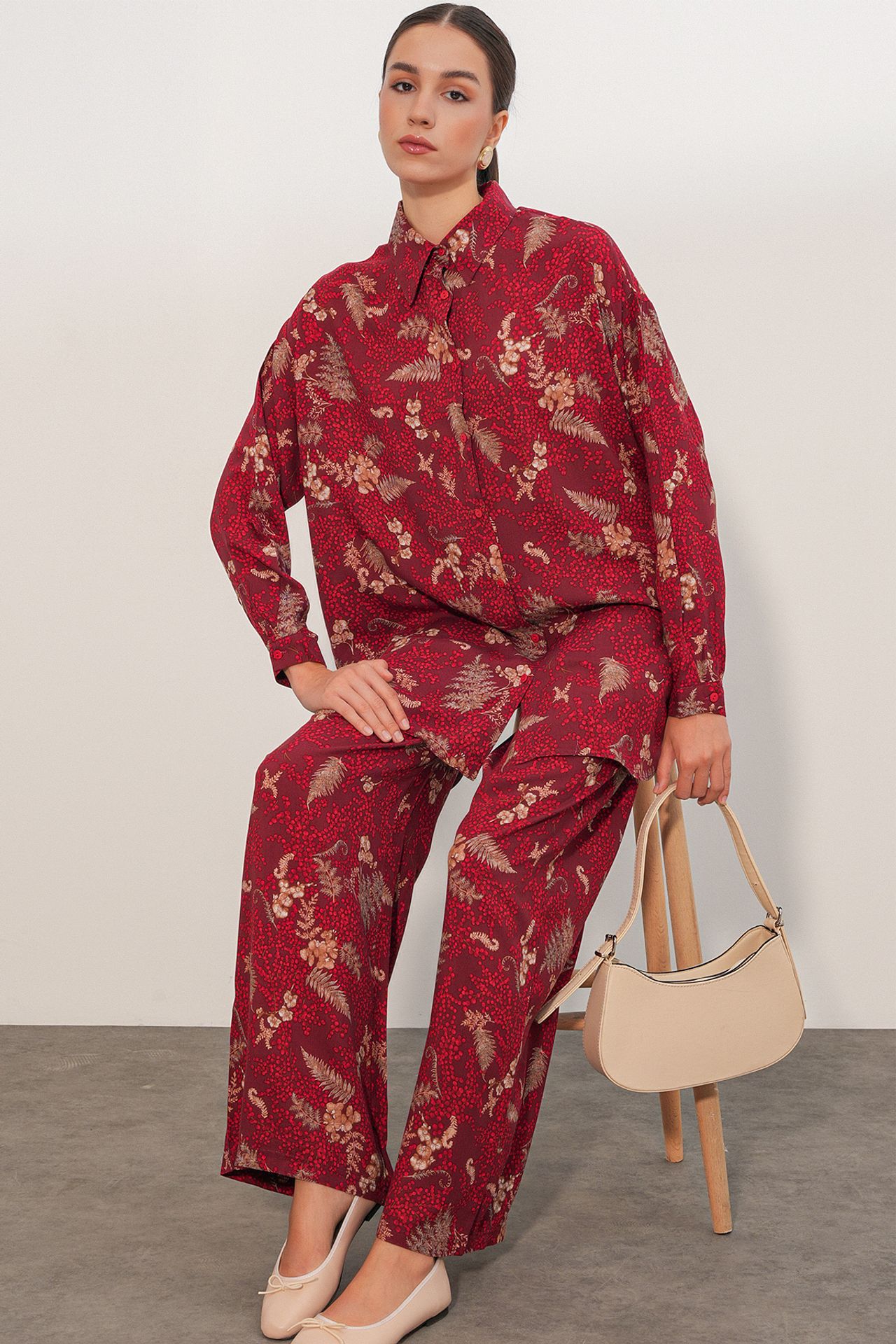 BDART Oversized Floral Shirt Trousers 2-Piece 3