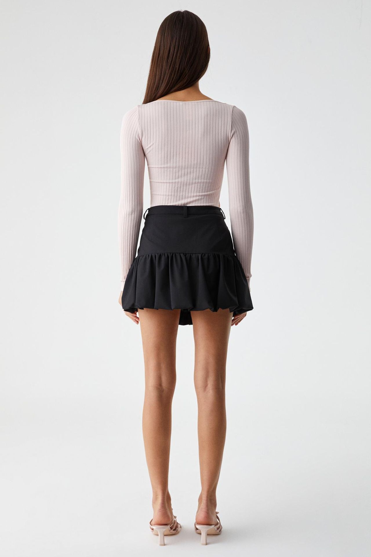 GRIMELANGE High Waist Flouncy Mini Skirt 5