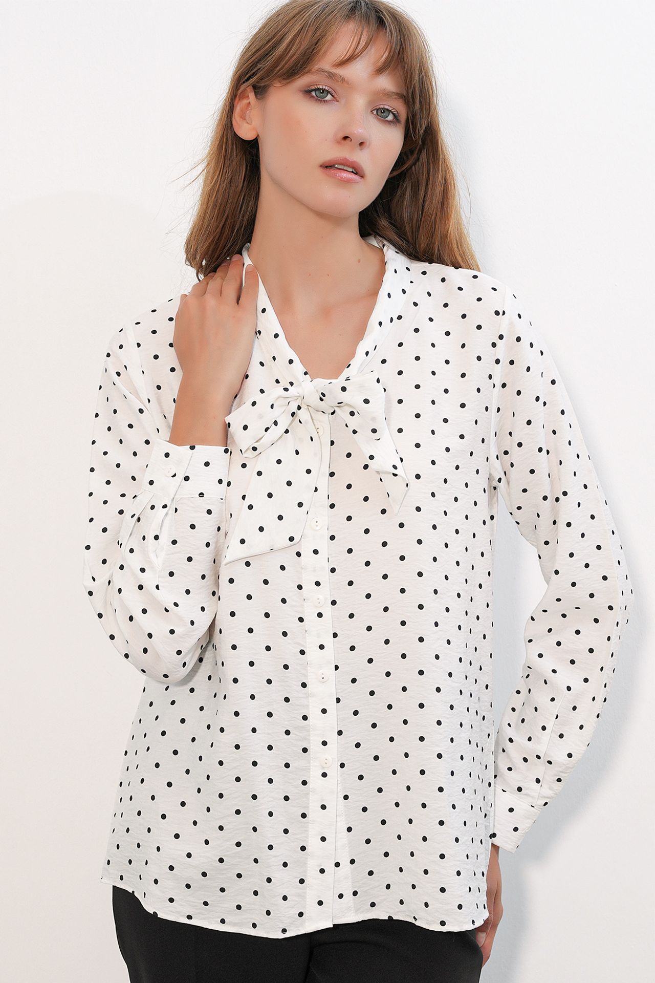 BDART Polka Dot Poplin Shirt Blouse 4