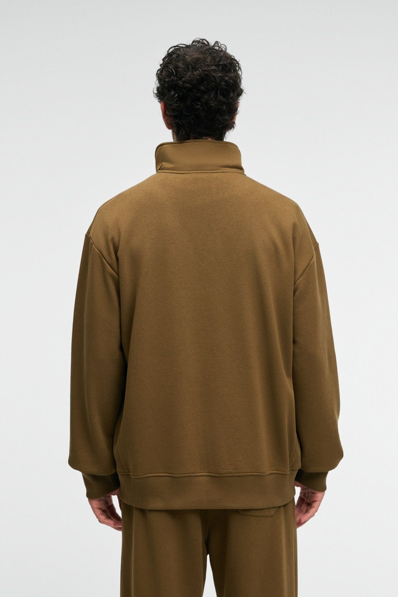 GRIMELANGE Yazı Baskılı Yarım Fermuarlı Sweatshirt 5