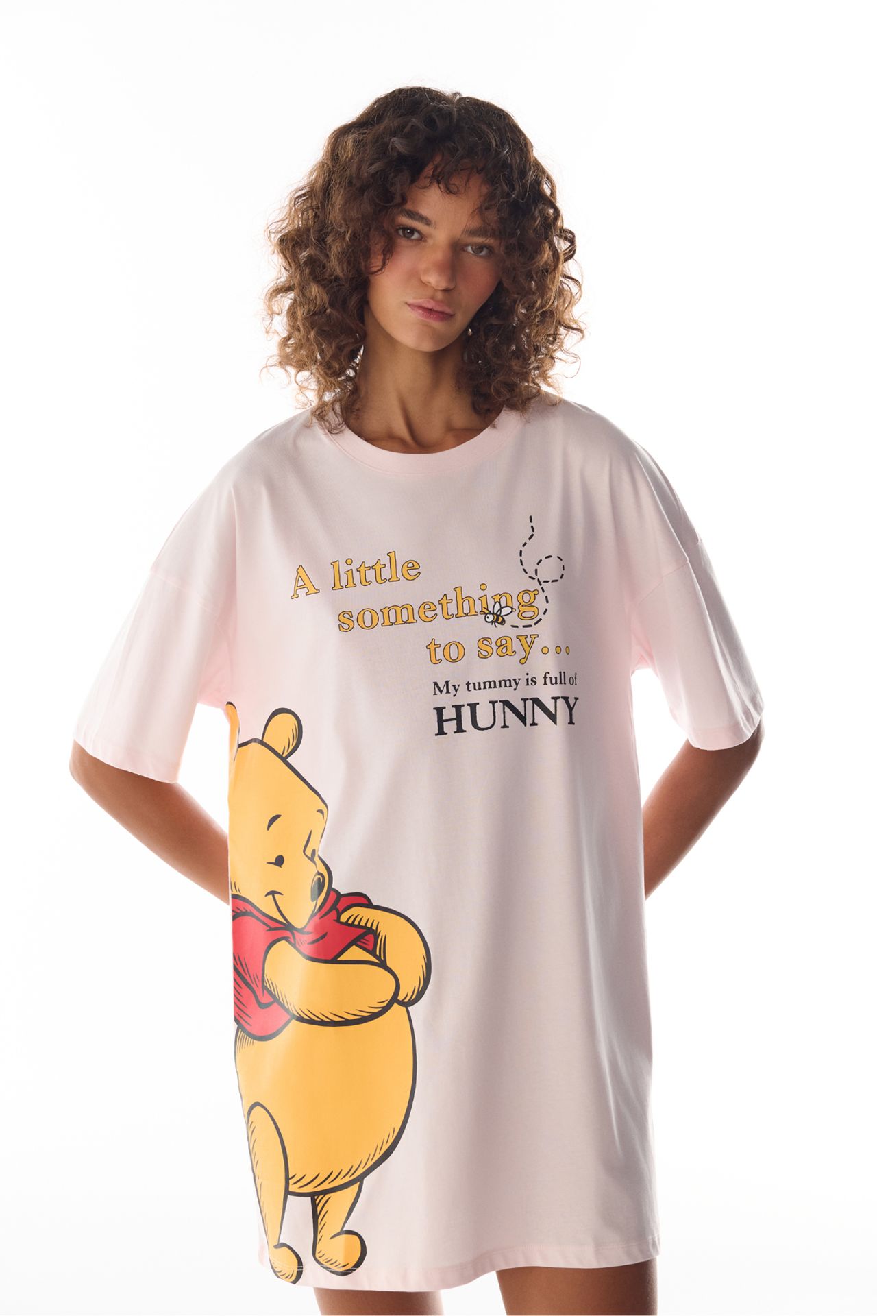 PENTI Winnie The Pooh Bear Print Short Sleeve Nightgown 1