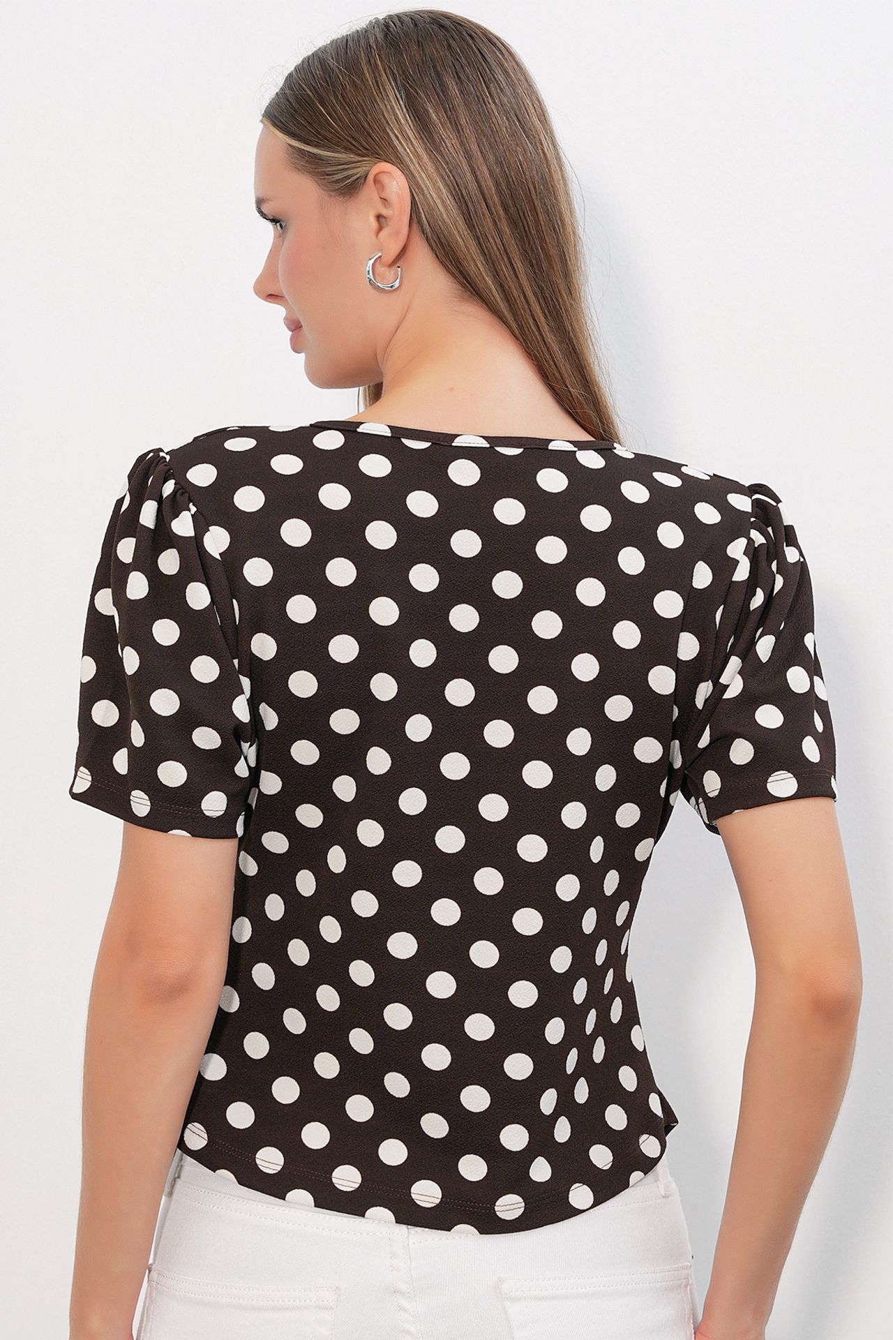 BDART Women's Polka Dot Wrap Blouse 6