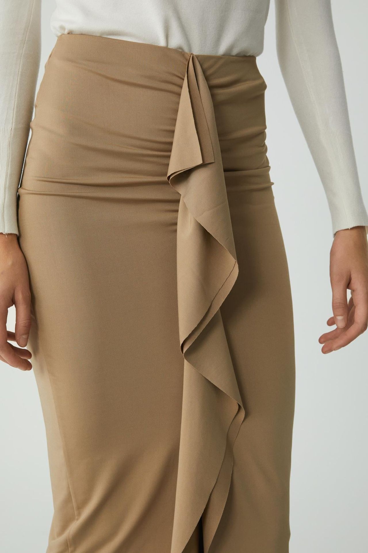ETHIQUET High Waist Midi Pencil Skirt 3
