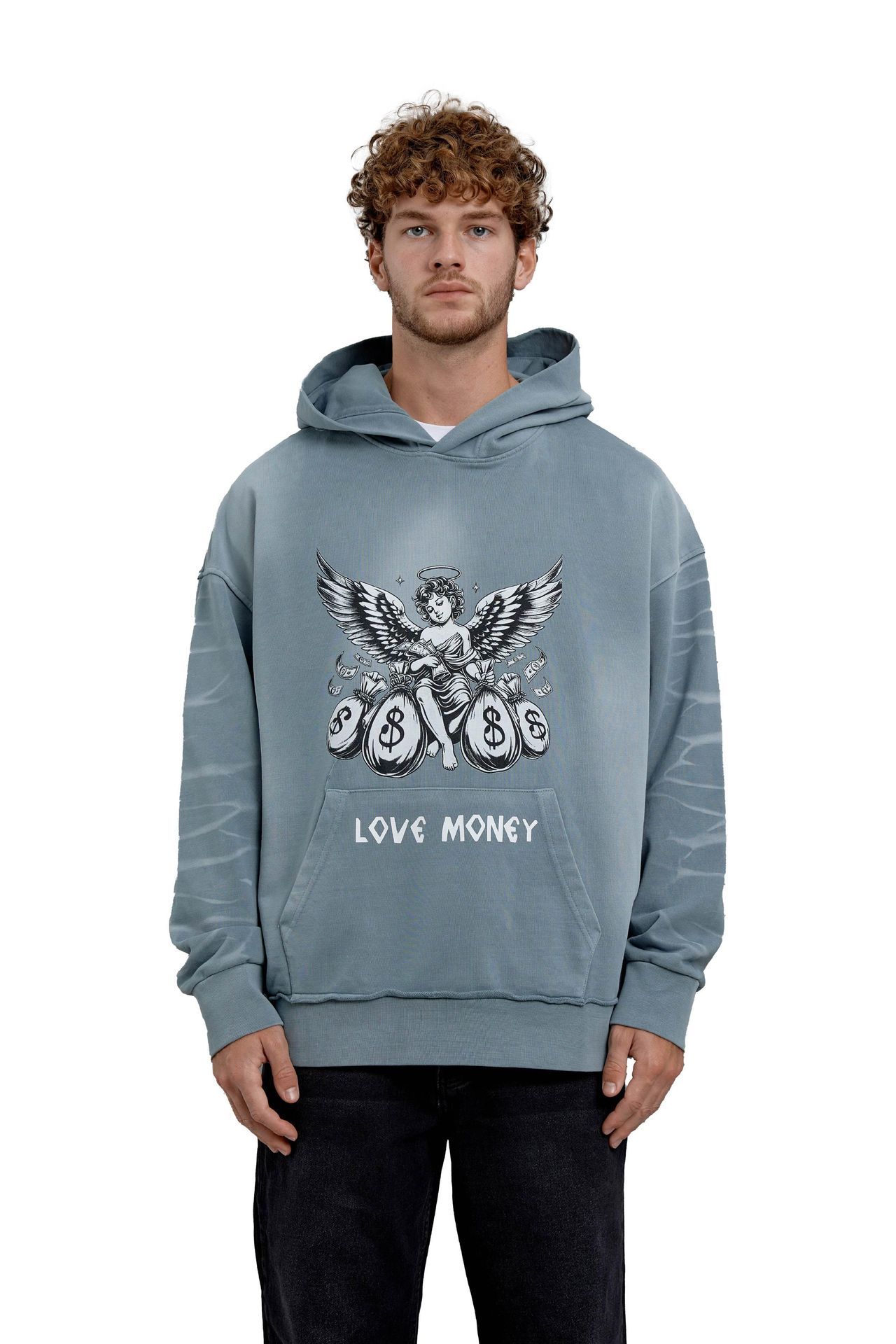 NOMARC Baskılı Kapüşonlu Oversize Sweatshirt 6