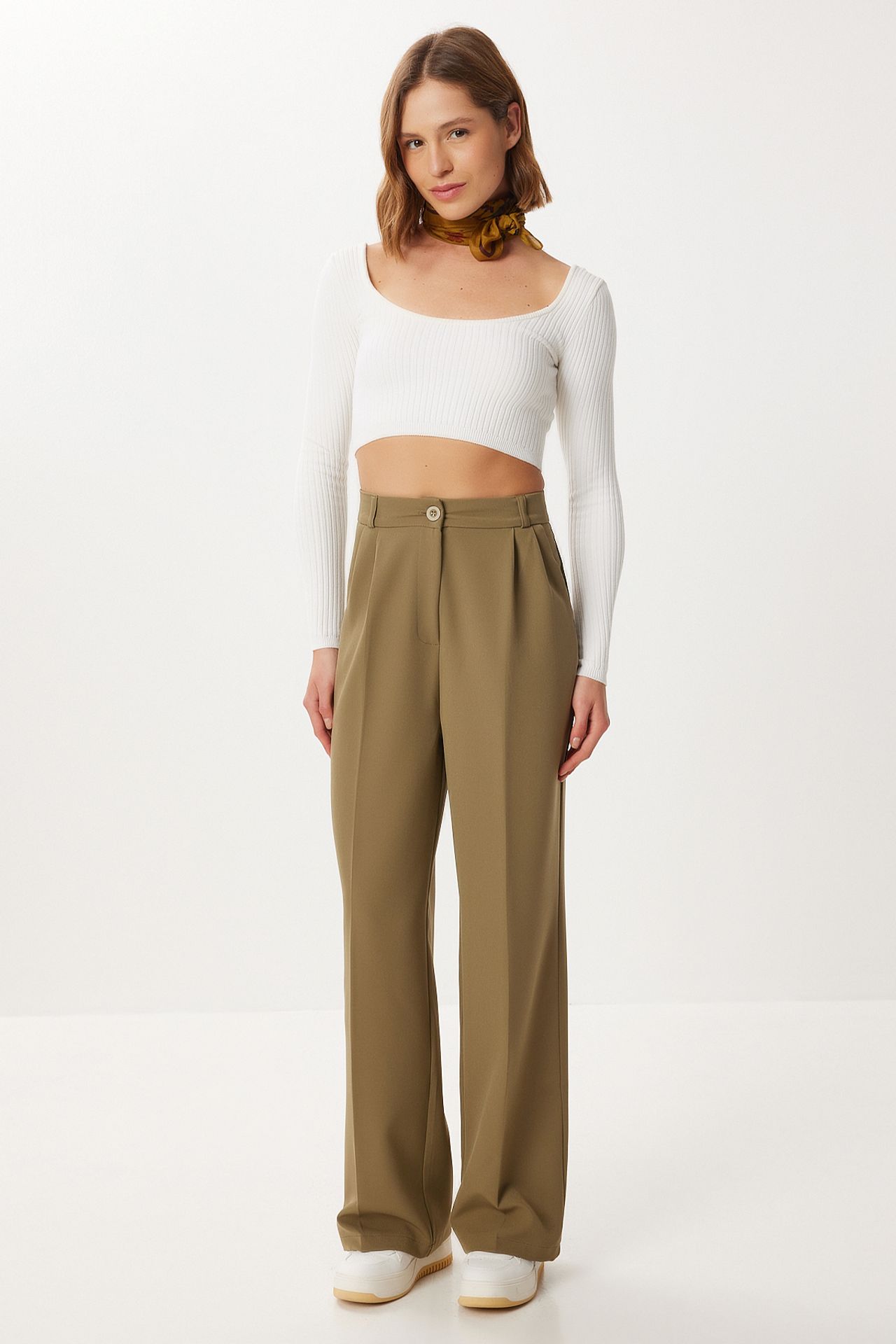 ISTANBUL High Waist Pleated Palazzo Pants 2