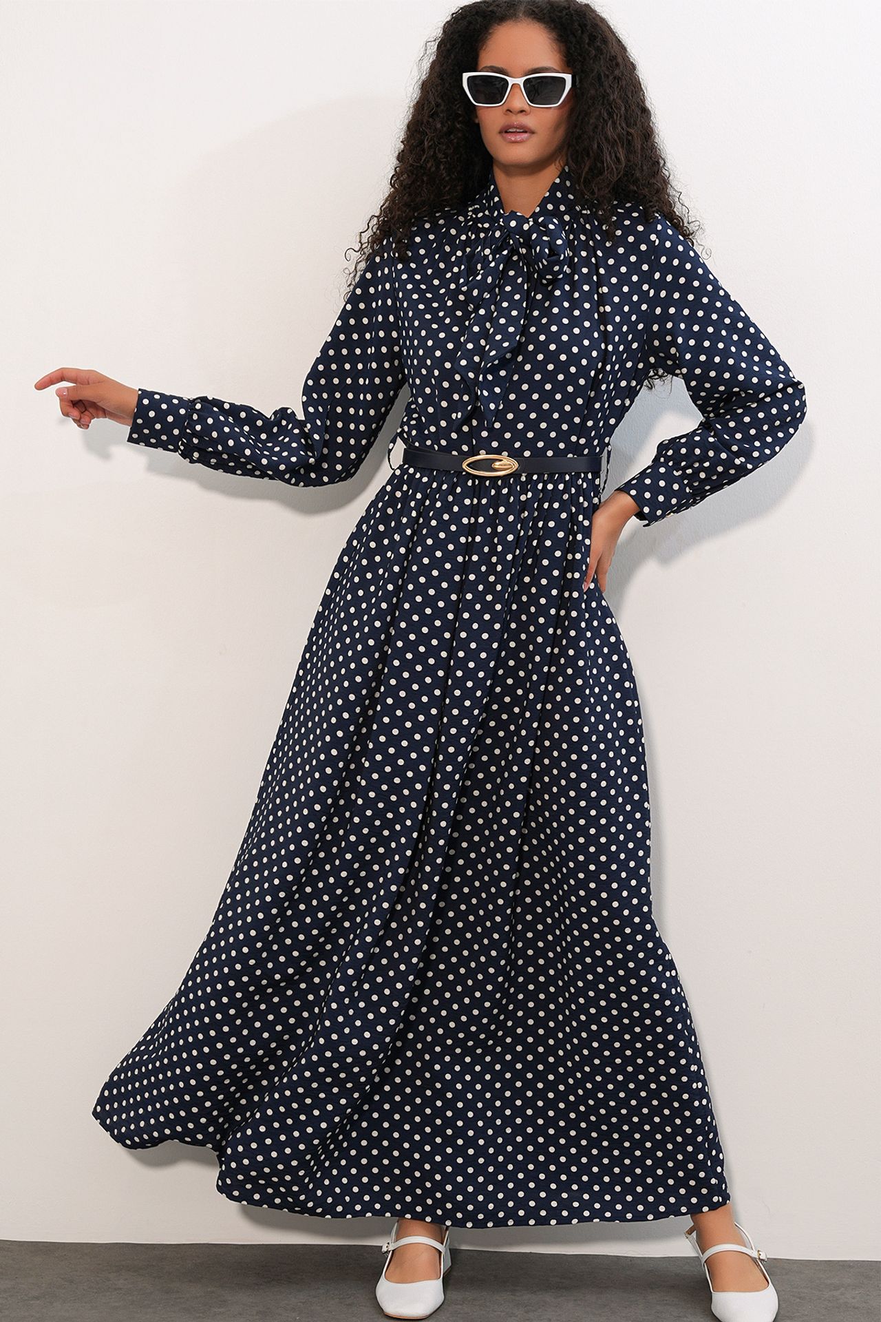 BDART Polka Dot Maxi Shirt Dress 4