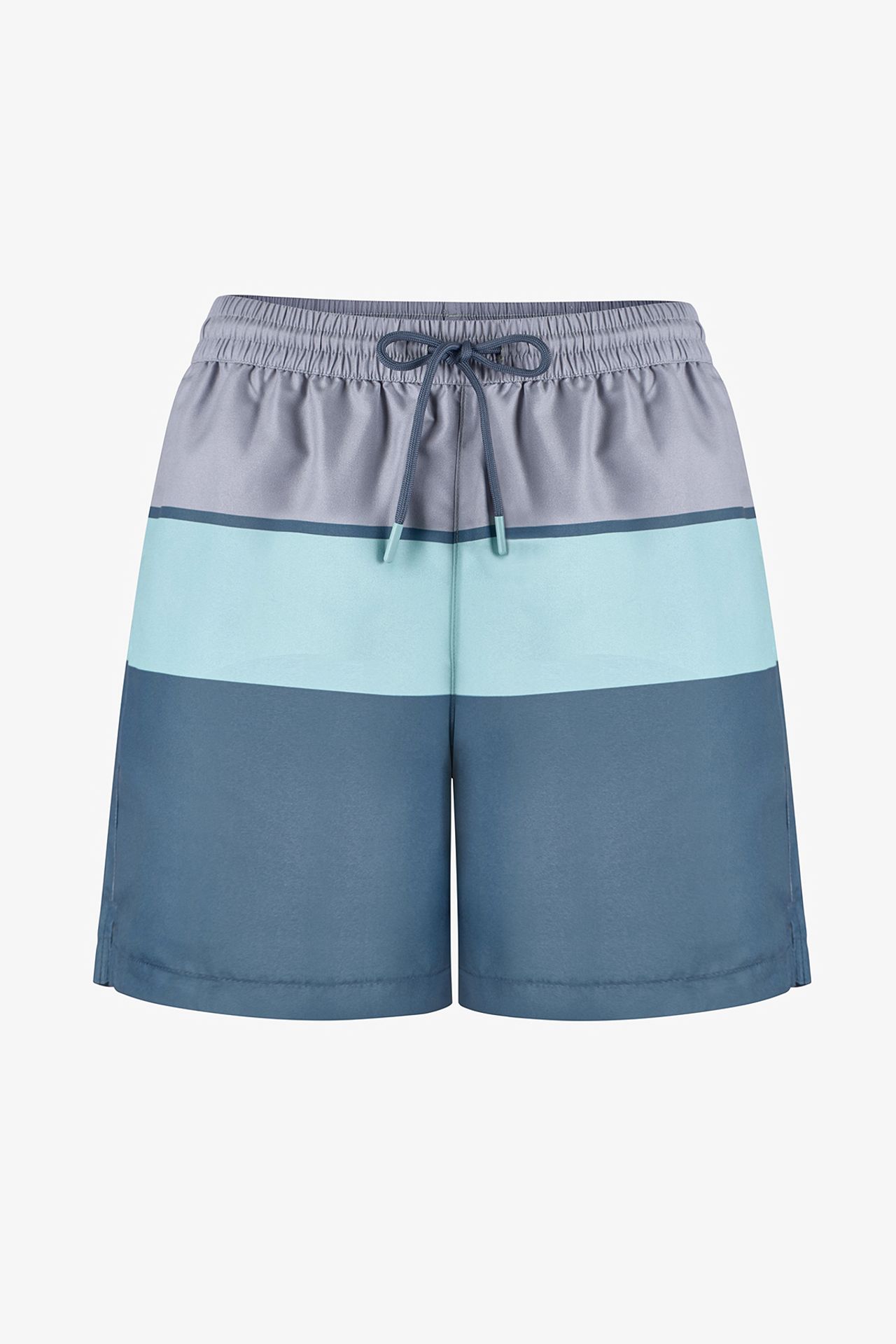 PENTI Men's Mindful Colour Block Striped Swim Shorts 4