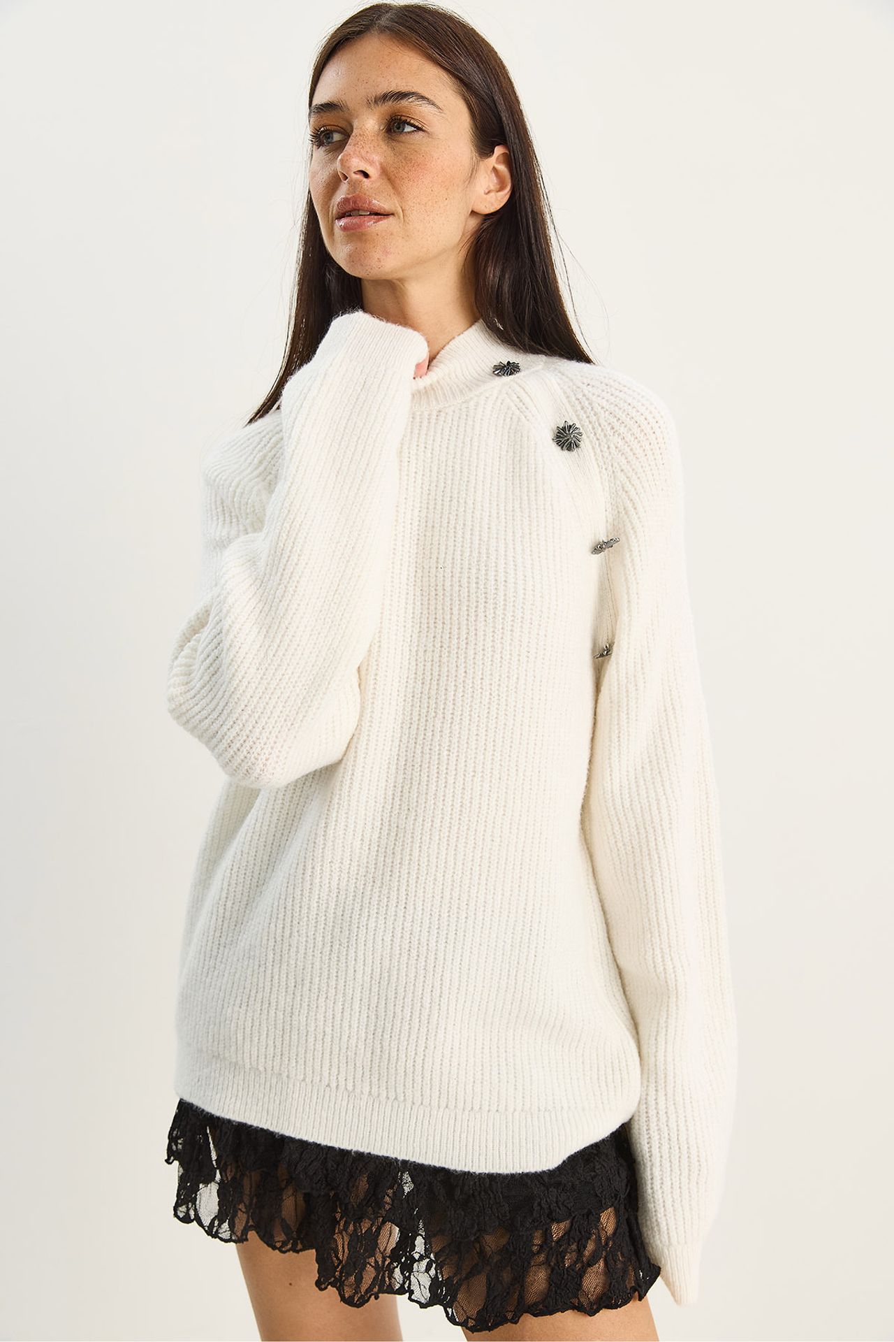 LUCCI Knit Half Turtleneck Sweater 4