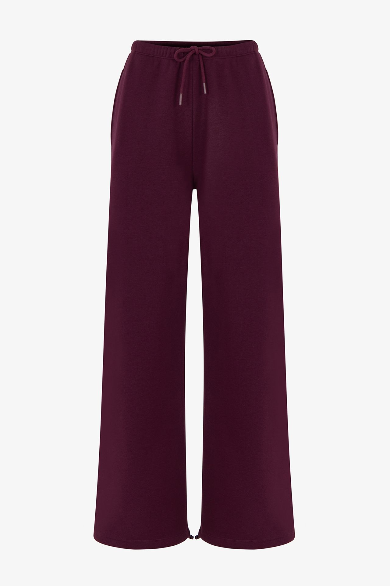 PENTI Adjustable Waist Brushed Wide-Leg Sweatpants 4