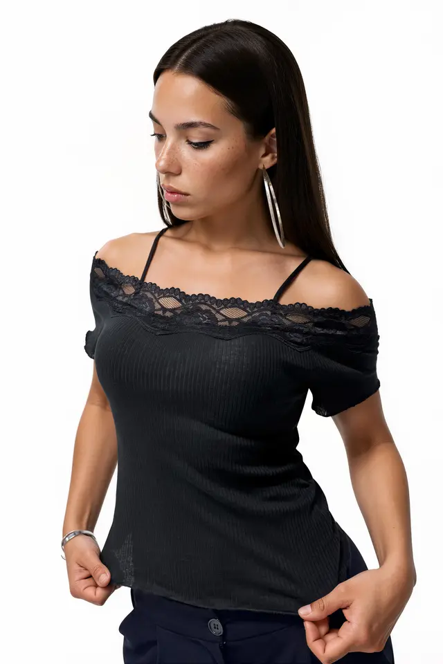 BUSEM Ribbed Cotton Square-Neck Cami Top