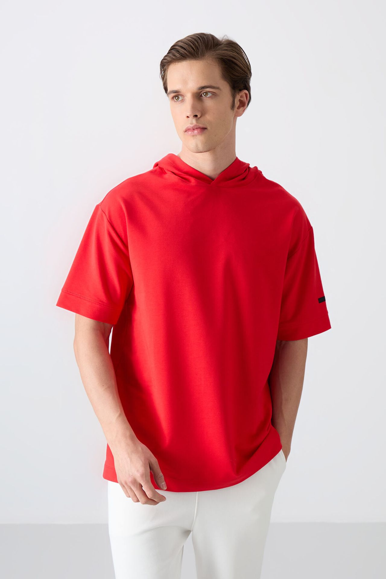 TOMMY Oversized Hooded Short-Sleeve T-Shirt 1
