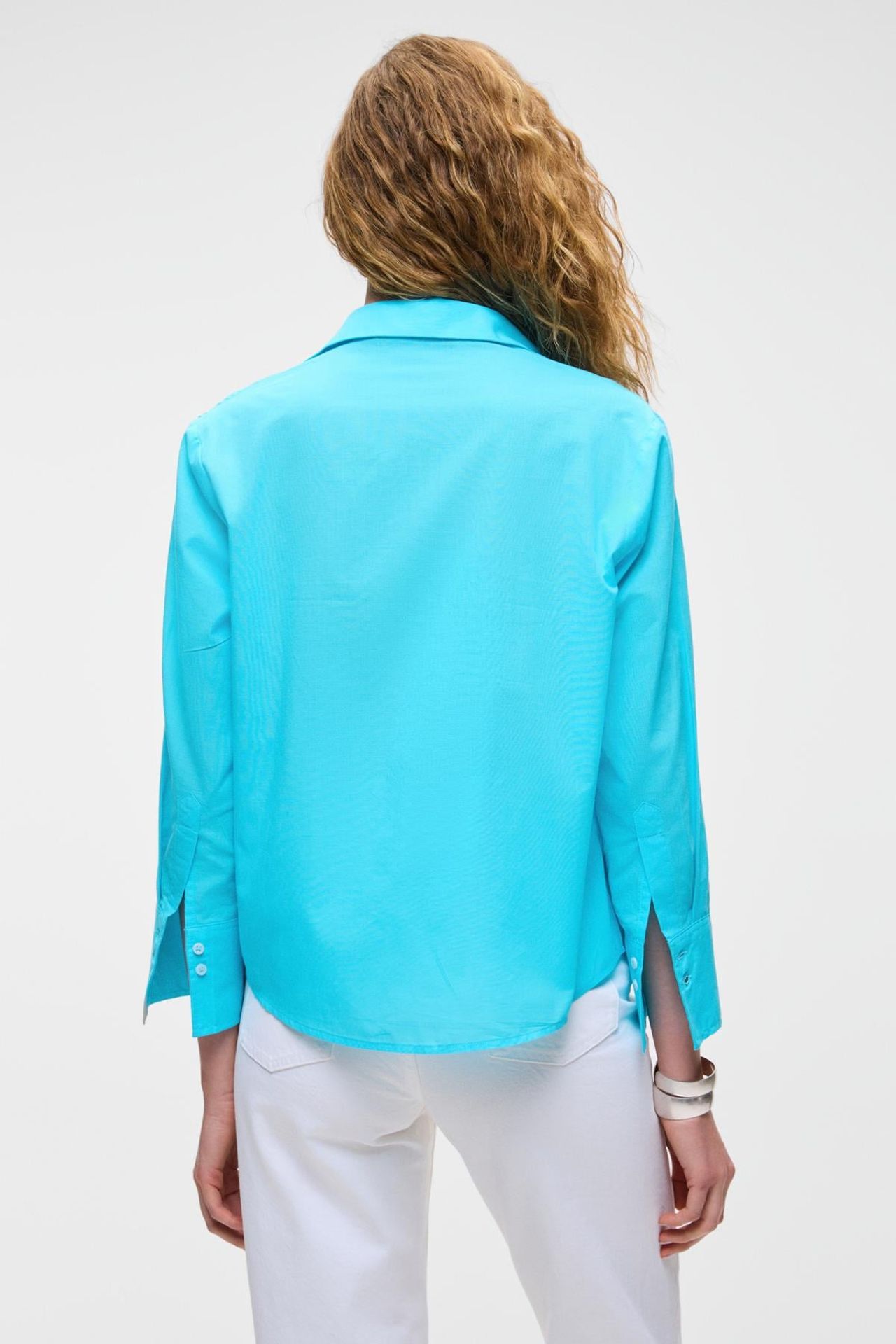 GRIMELANGE Oversize Poplin Düğmeli Gömlek 5