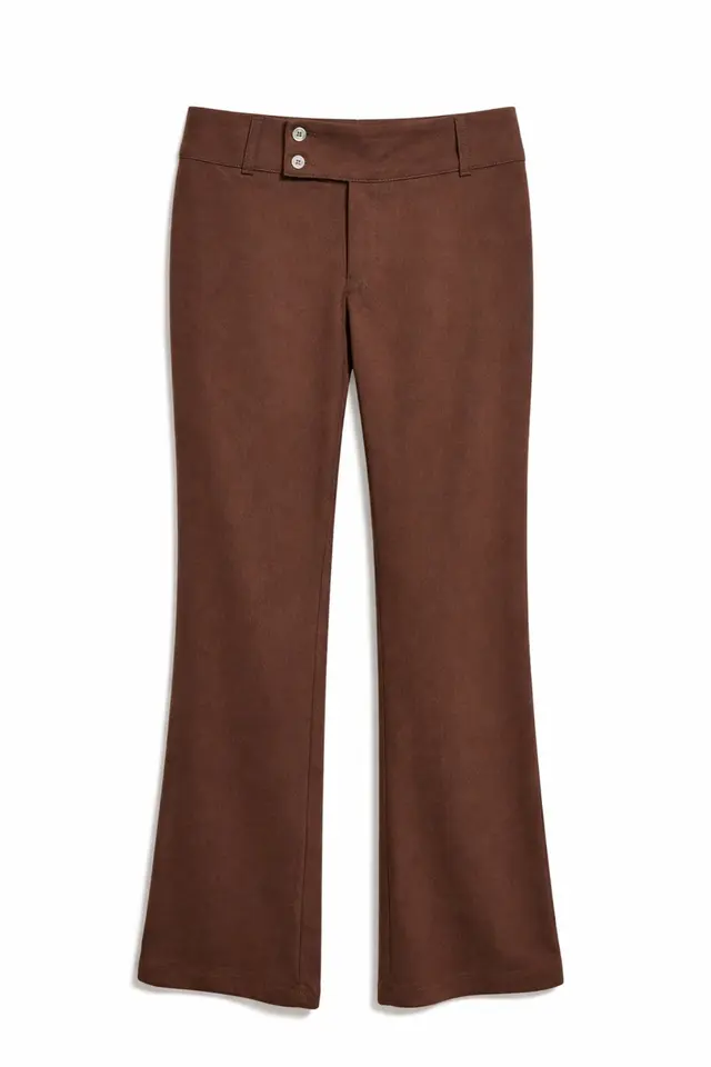 MIXRAY Women's Mid Waist Flare Pants